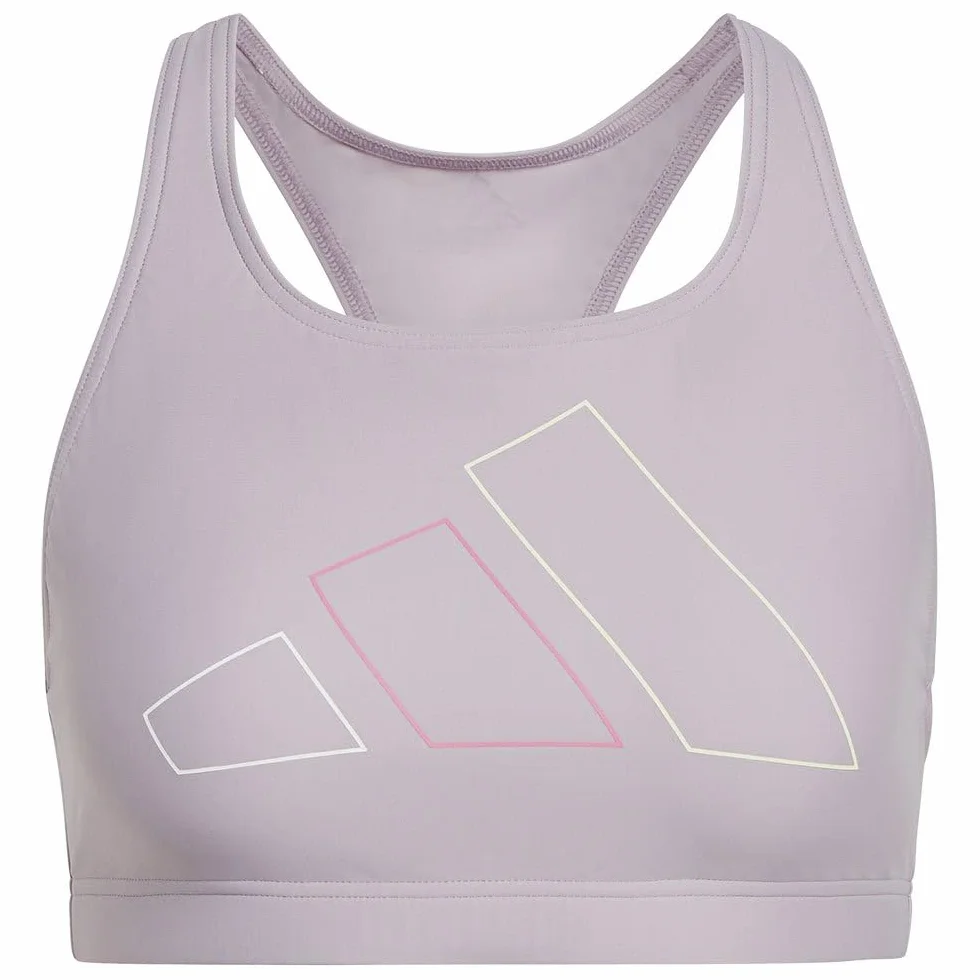 adidas Kobiety Big Bars Bikini Top, Preloved Fig, S