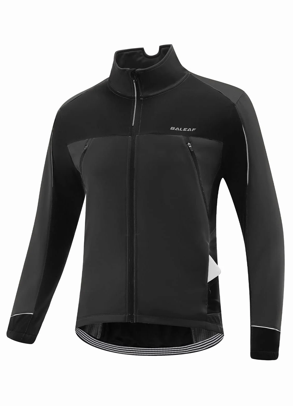 BALEAF Męska kurtka zimowa wiatroszczelna softshell termiczna ciepłe kieszenie jazda na rowerze bieganie kolarstwo górskie sprzęt na zimną pogodę