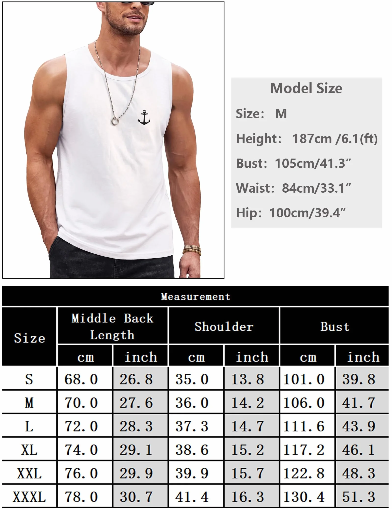 Terecey Męski tank top lato bawełna podkoszulek moda hawajskie palmy nadruk na co dzień bez rękawów podstawowy top lato wakacyjna sportowa koszulka fitness siłownia do biegania S-XXL
