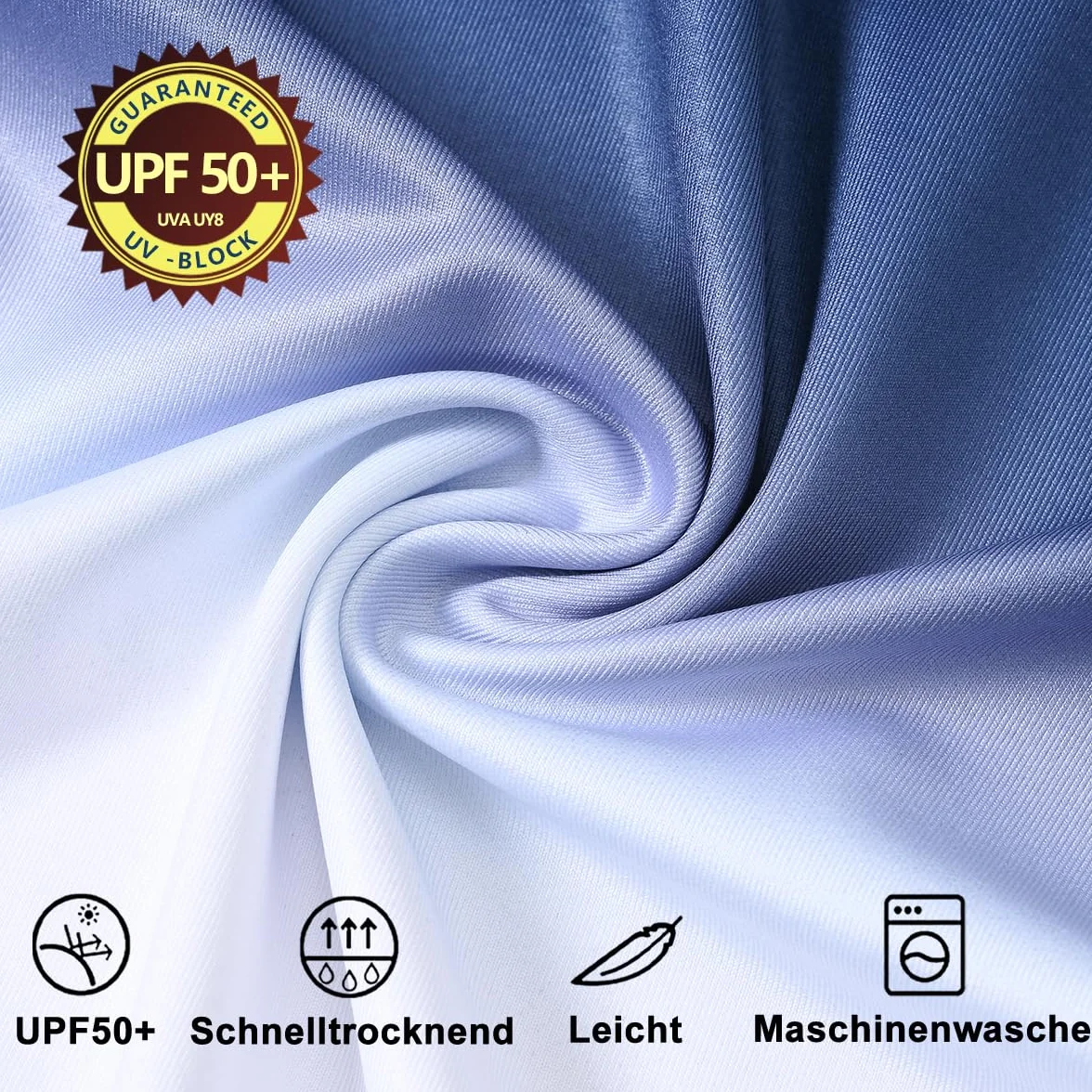 Huayuzh Koszulka męska UV Rashguard, koszulka do pływania, UPF 50+, szybkoschnąca, lekka, oddychająca, do surfowania, wędrówek