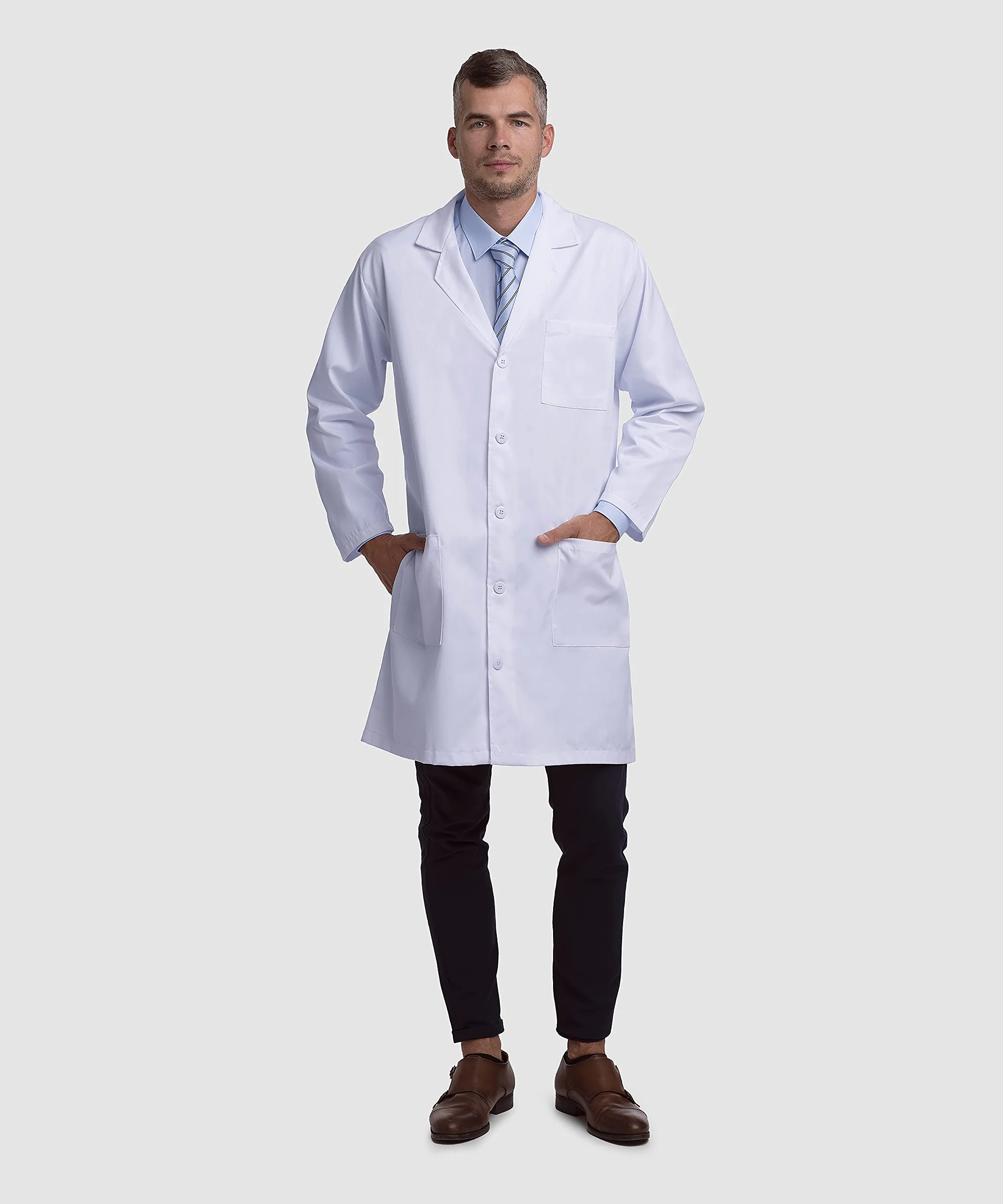 Płaszcz laboratoryjny, unisex, męski i damski, długość 102 cm, biały