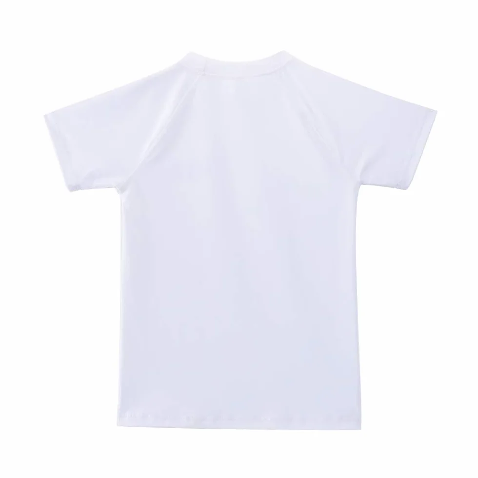 Dziewczęca koszulka kąpielowa z krótkim rękawem UV UPF50 + szybkoschnący Rashguard