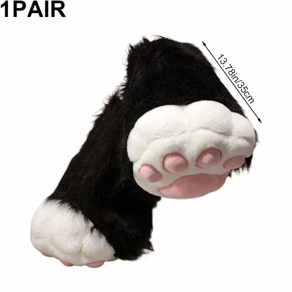 Fursuit zestaw pluszowych butów z futrzanymi butami, futrzane buty, kostium na Halloween, akcesoria Cosplay, wystawa