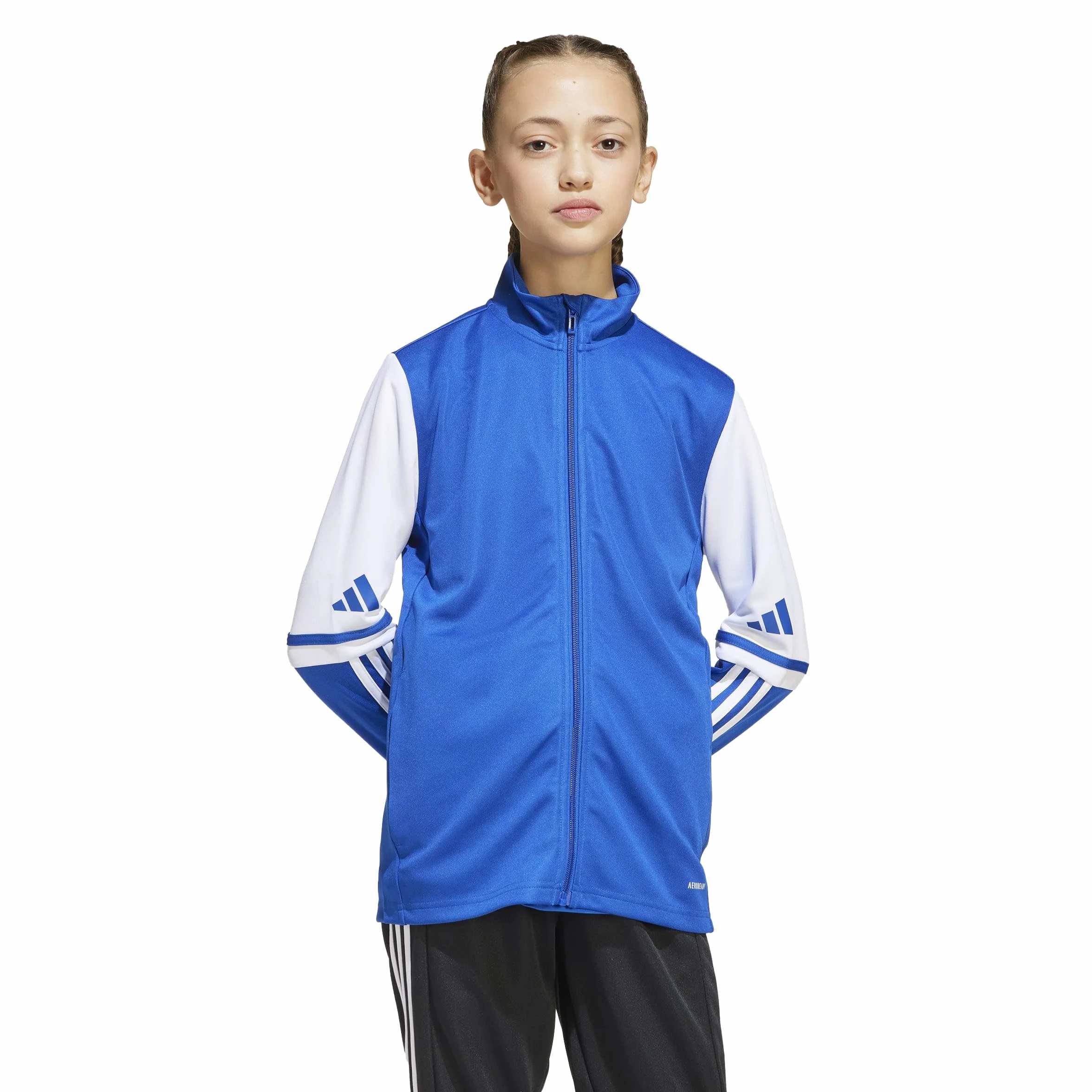 adidas Uniseks - dzieci Squadra25 Training Kids Sweatshirt, team royal blue/white, 7-8 Years