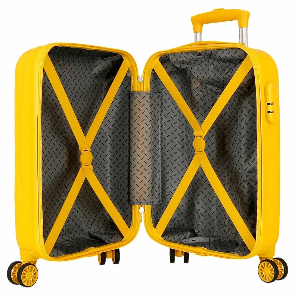 Joumma Disney Król Leon Explorer walizka kabinowa żółta 38 x 55 x 20 cm sztywna 2 kg zamek szyfrowy z boku ABS 2 kg 34 L bagaż podręczny, Żółty, Talla única, walizka kabinowa