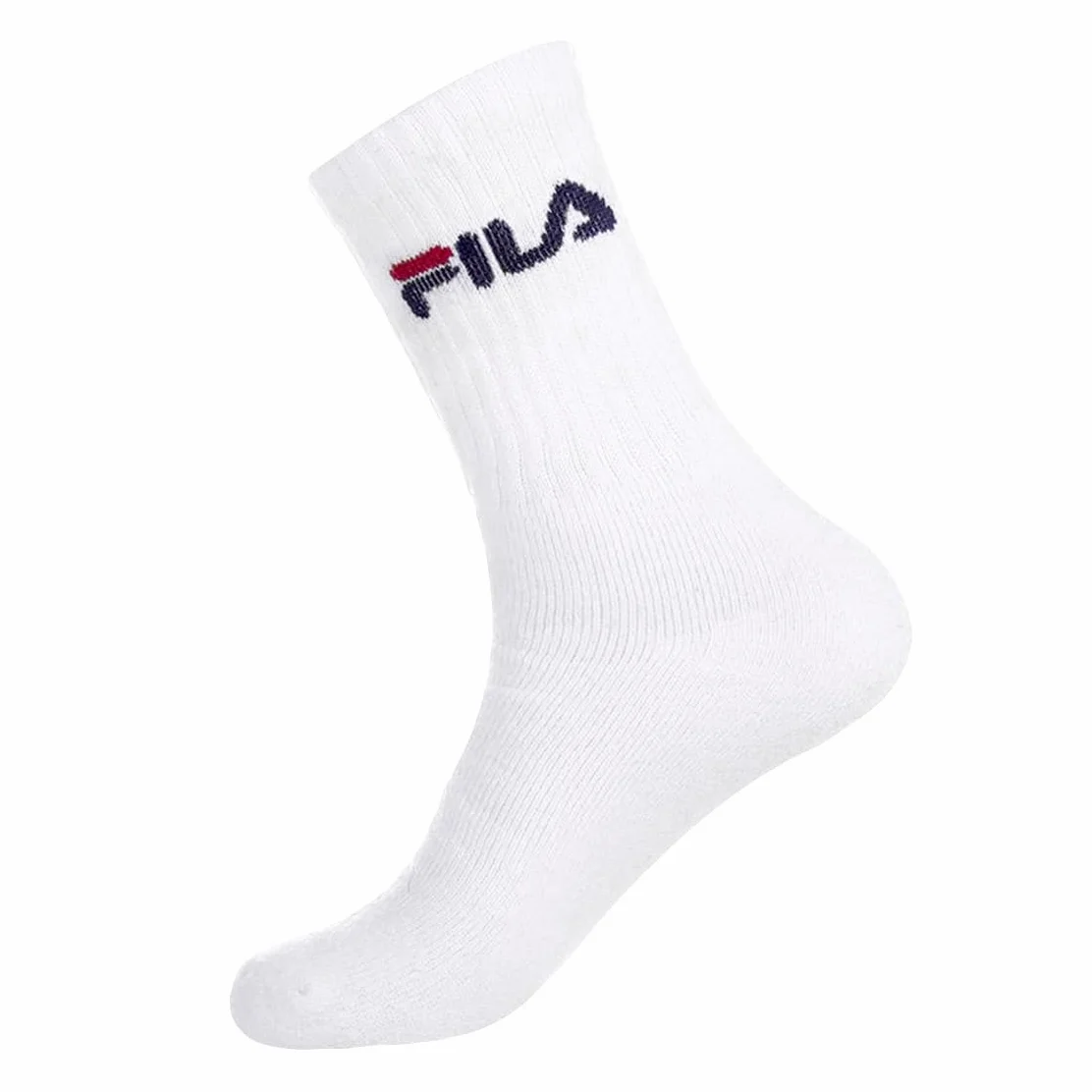Fila Bawełniane skarpety sportowe męskie, wygodne, miękkie w dotyku (zestaw 6 sztuk), biały, 43/46 EU