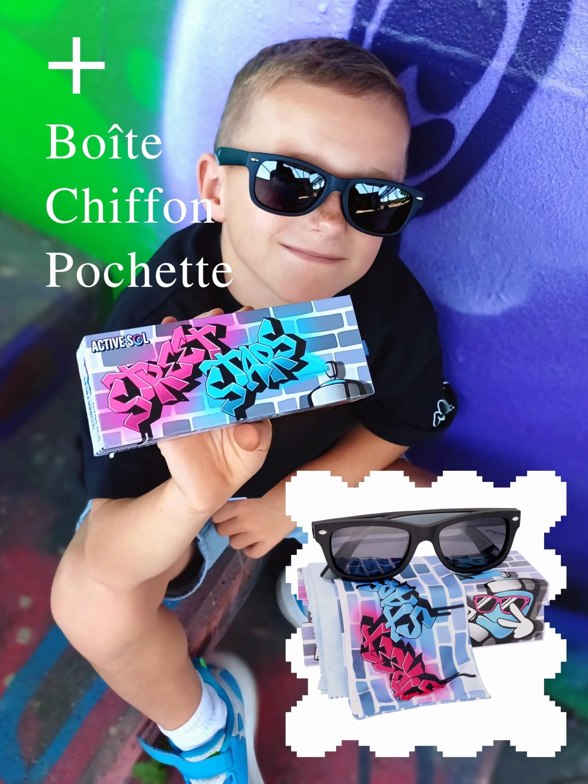 ActiveSol Dziecięce okulary przeciwsłoneczne od 6 lat, polaryzacyjne okulary przeciwsłoneczne dla dzieci dla chłopców i dziewczynek, ochrona UV400, nie zawierają BPA i elastyczne