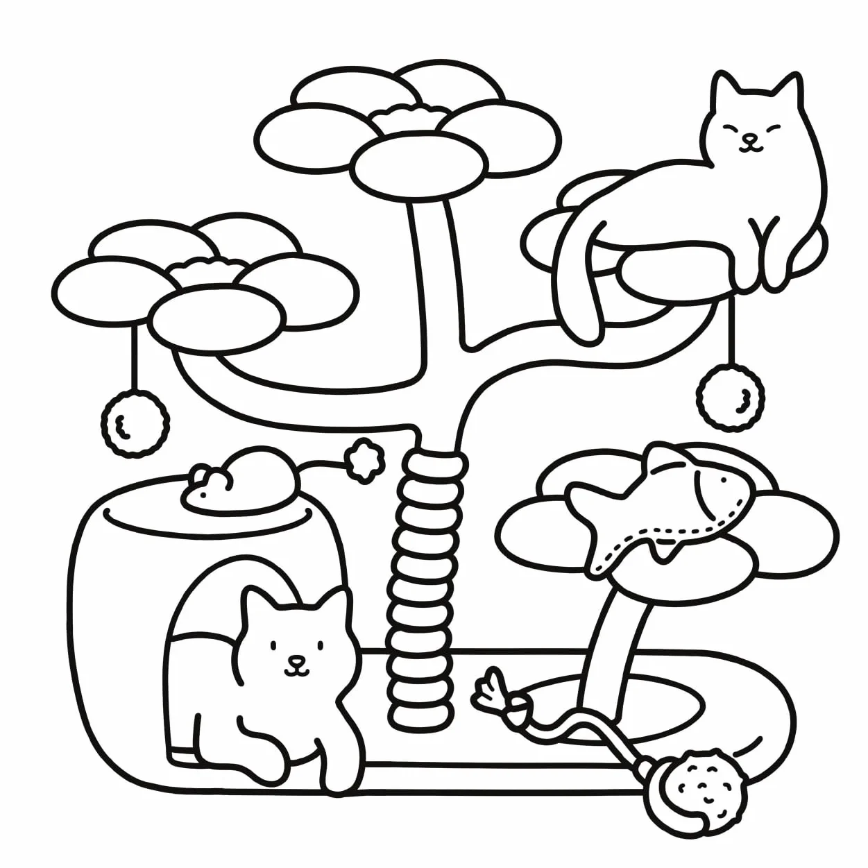 Cat Moments: Meow Life Coloring Book