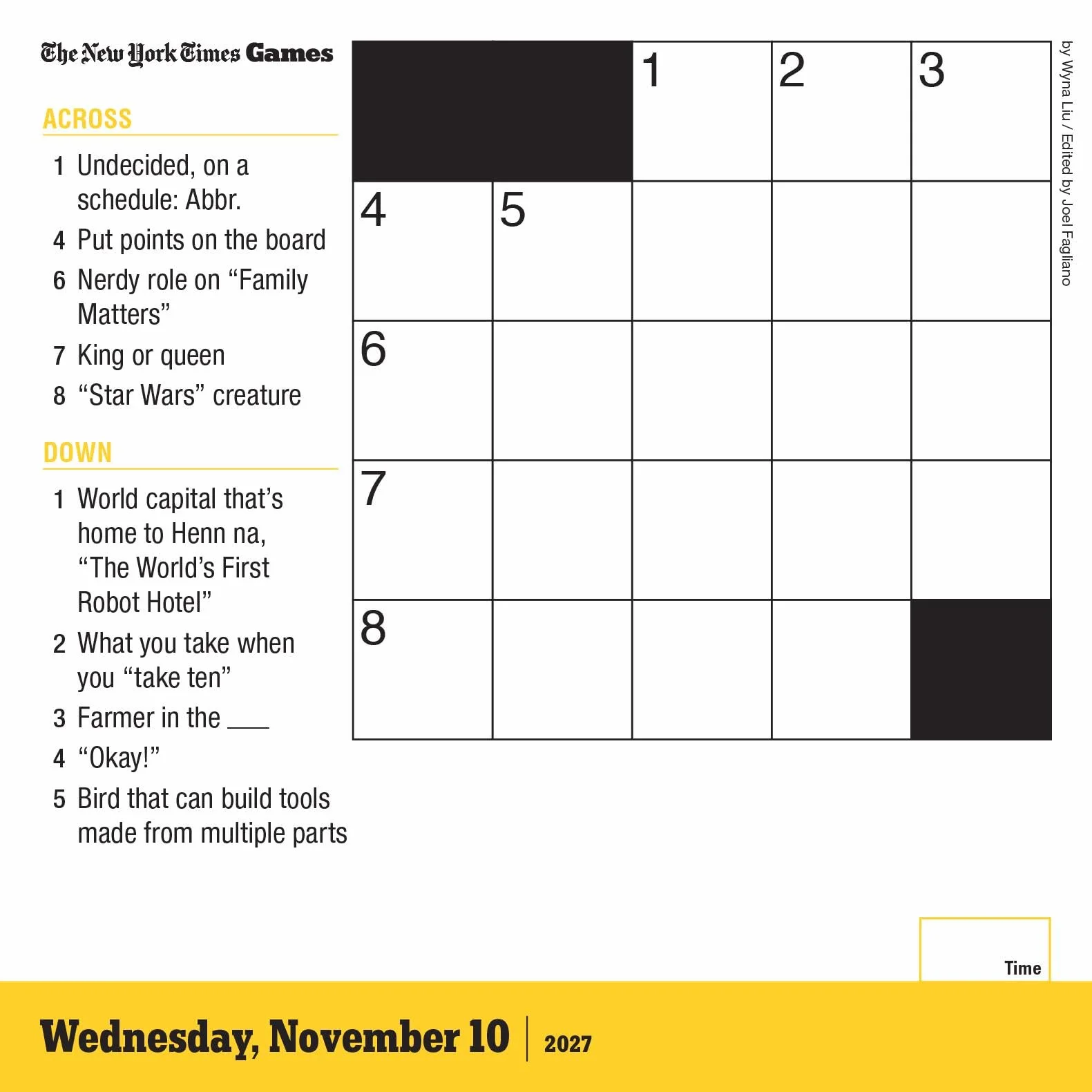 The New York Times Mini Crossword Page-A-Day® Calendar 2027: For Crossword Beginners and Puzzle Pros