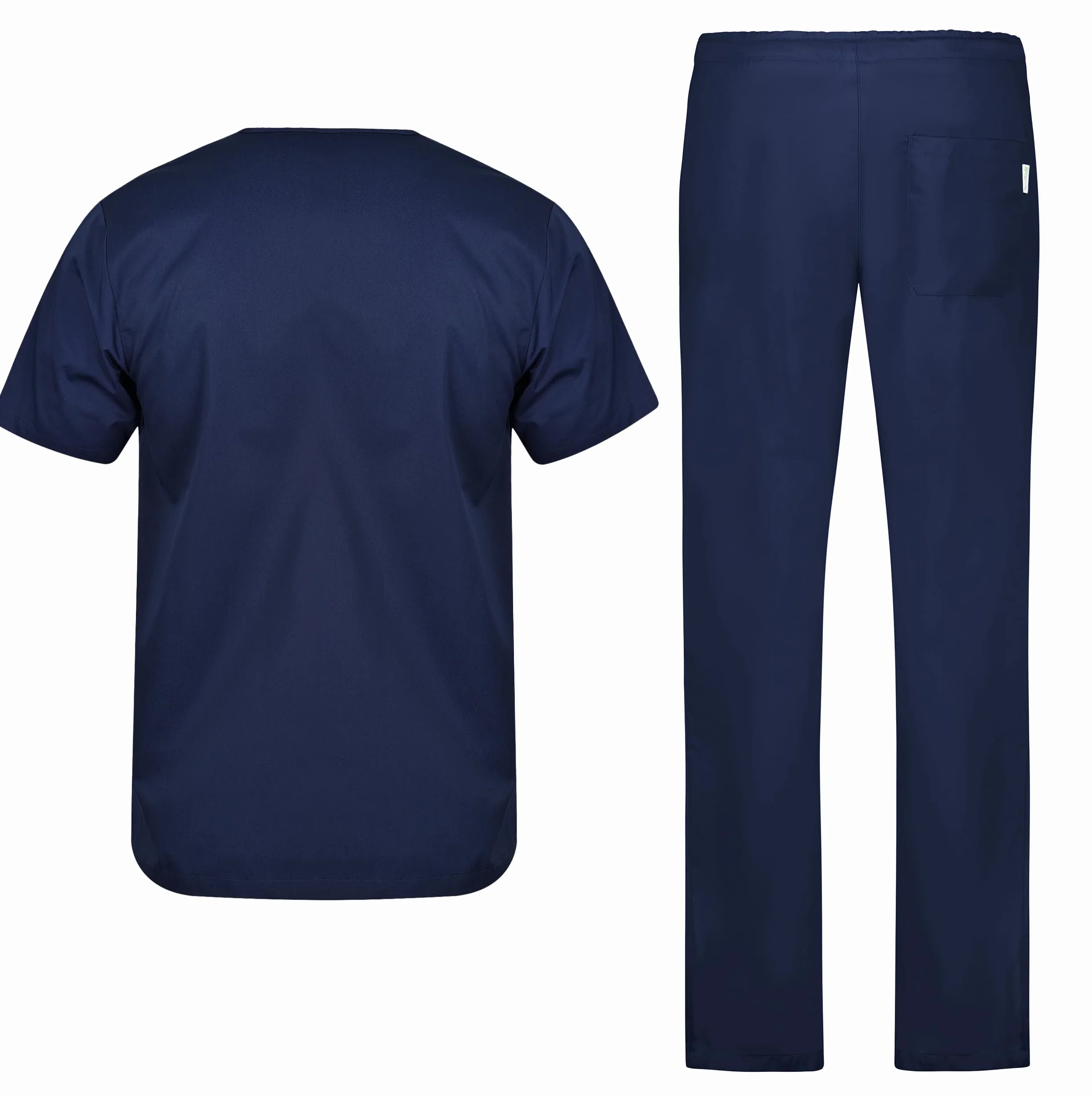 B-well Morelli 100% bawełna unisex zestaw do szorowania kasak + spodnie wsuwane zestaw lekarski mundur bawełniany top ze spodniami, medyczna odzież robocza