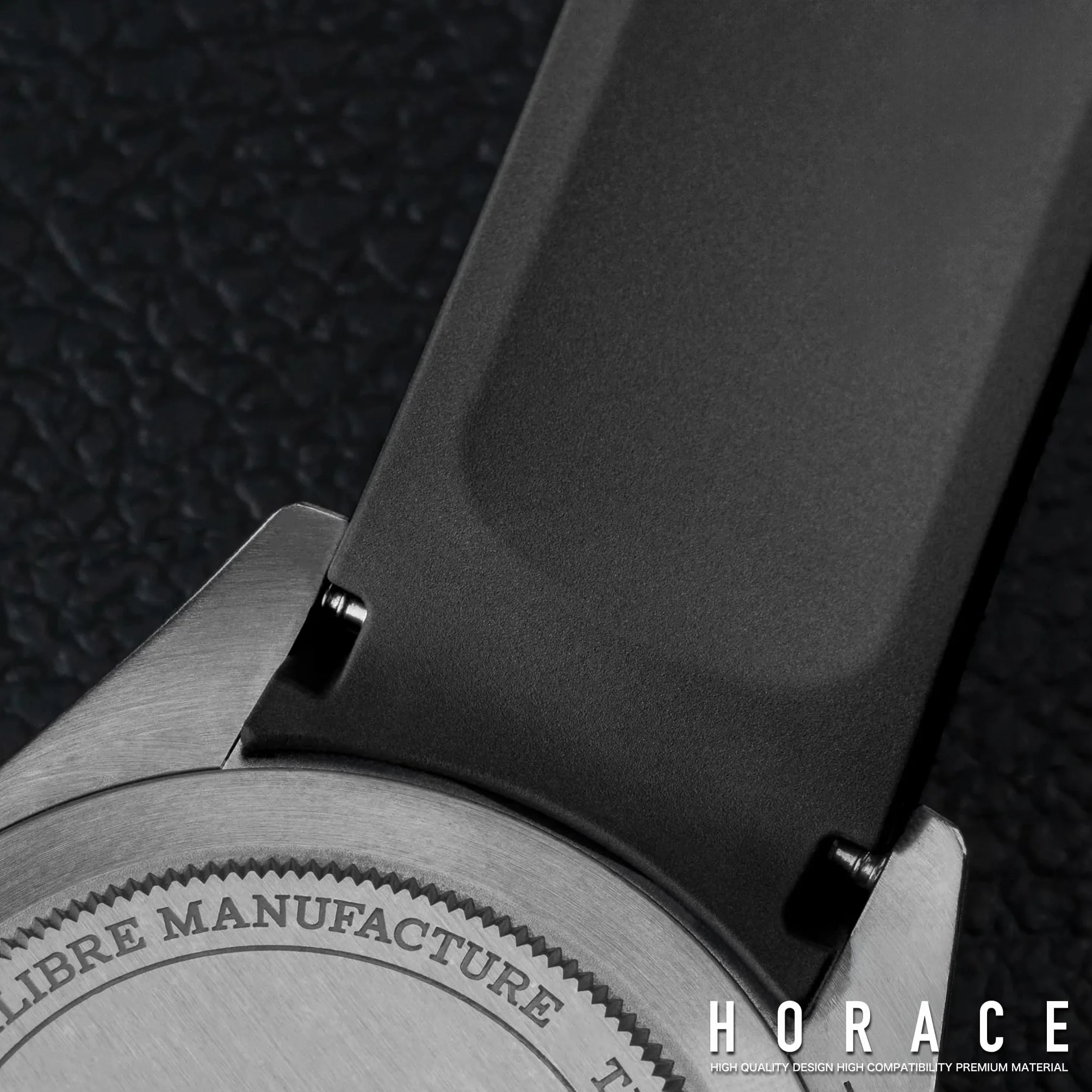 HORACE Wysokiej jakości pasek z fluorogumy kompatybilny z Tudor Black Bay 58 BB58 20mm