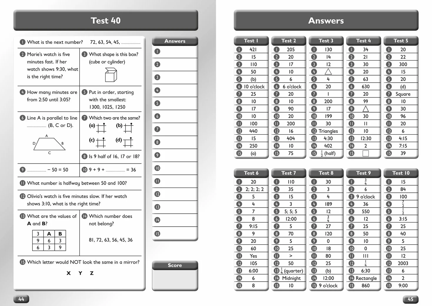 Collins Mental Maths: Ages 7-8