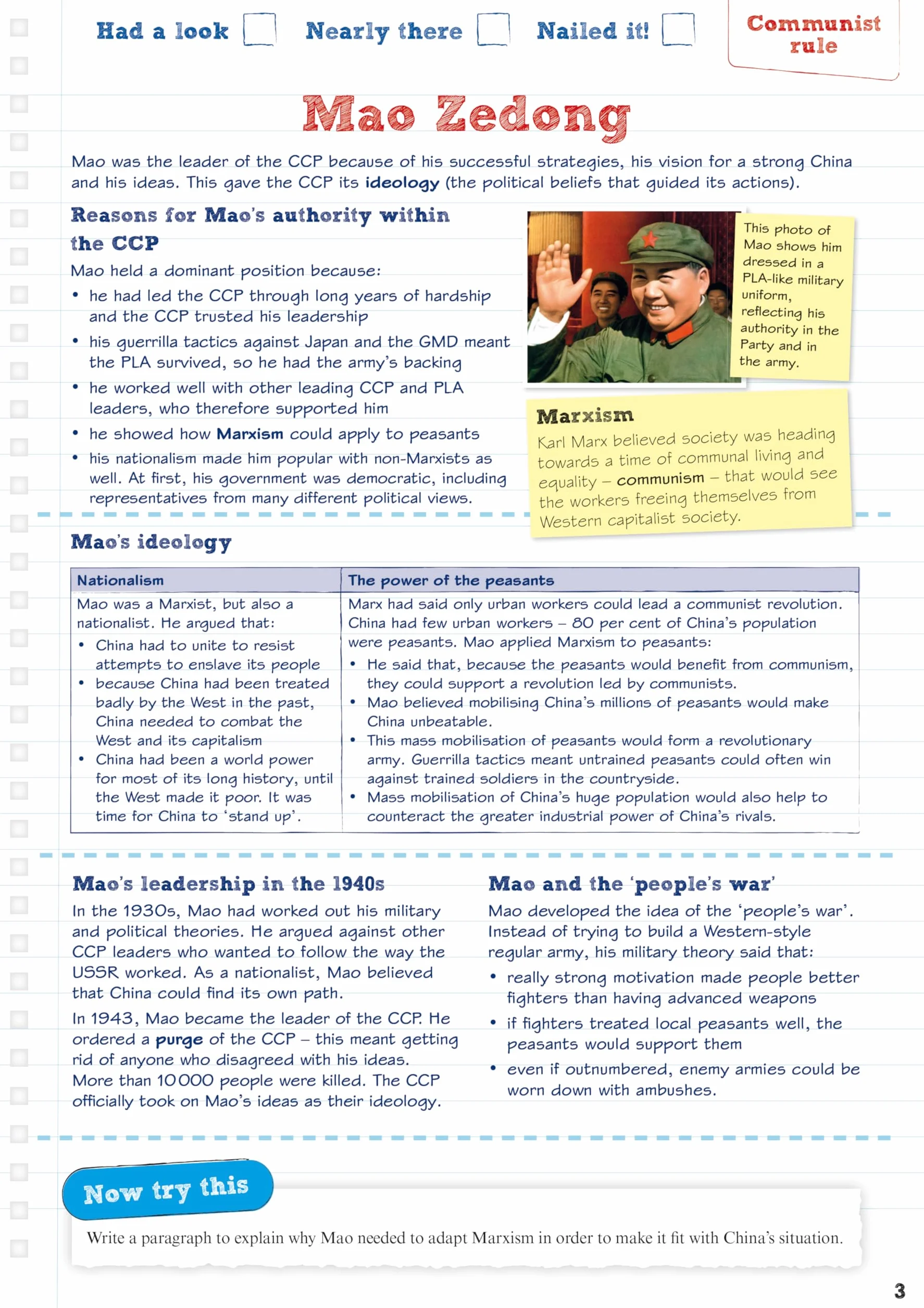 Revise Edexcel GCSE (9-1) History Mao's China Revision Guide and Workbook: with free online edition