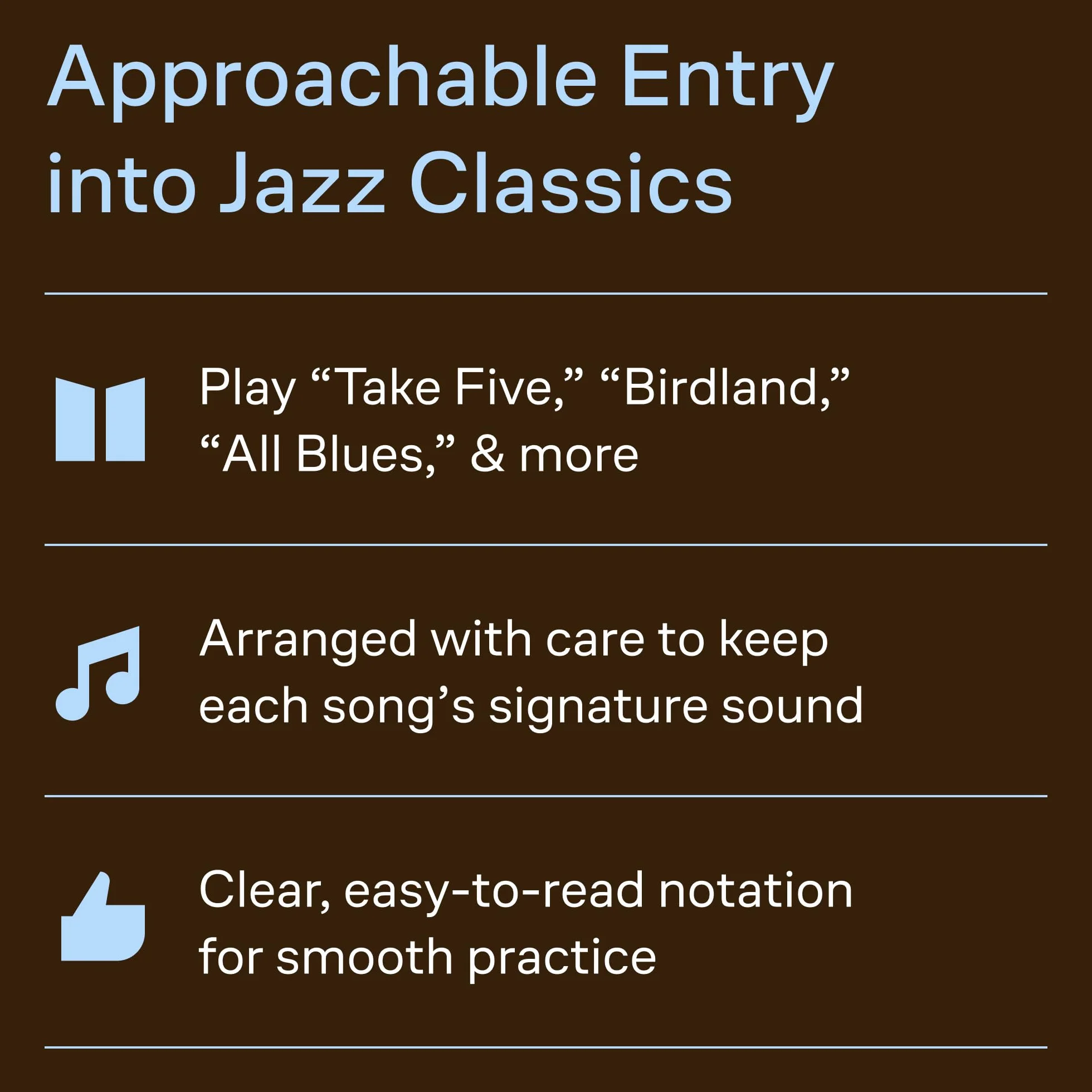 First 50 Jazz Classics You Should Play on Piano: Simply Arranged, Must-Know Collection of Time-Honored Favorites