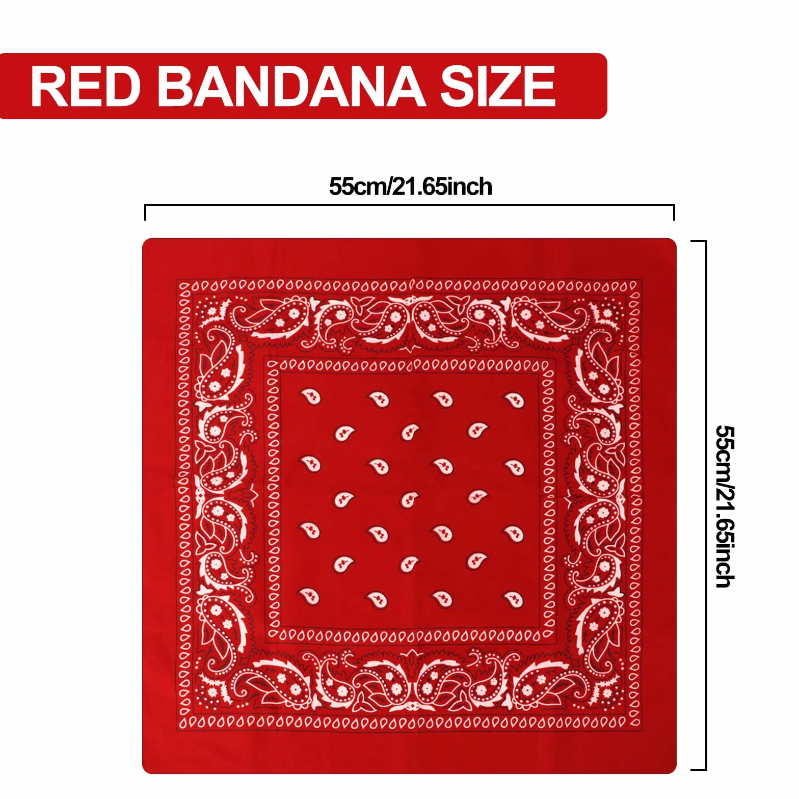 sularpek Bandana, Bandana dla kobiet i mężczyzn, szal z wzorem paisley, uniseksowe szale, szale z wzorem paisley na głowę, szale na włosy, szale na nadgarstek, szale dla motorzystów (55 x 55 cm