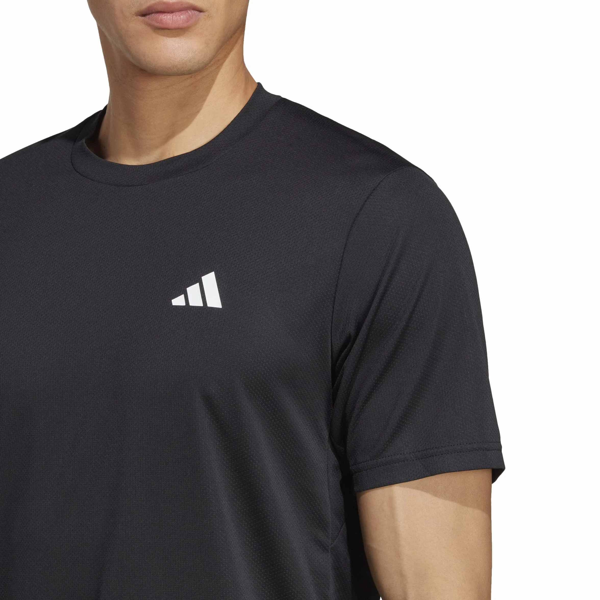adidas Mężczyźni Train Essentials Training Tee, Black/White, L