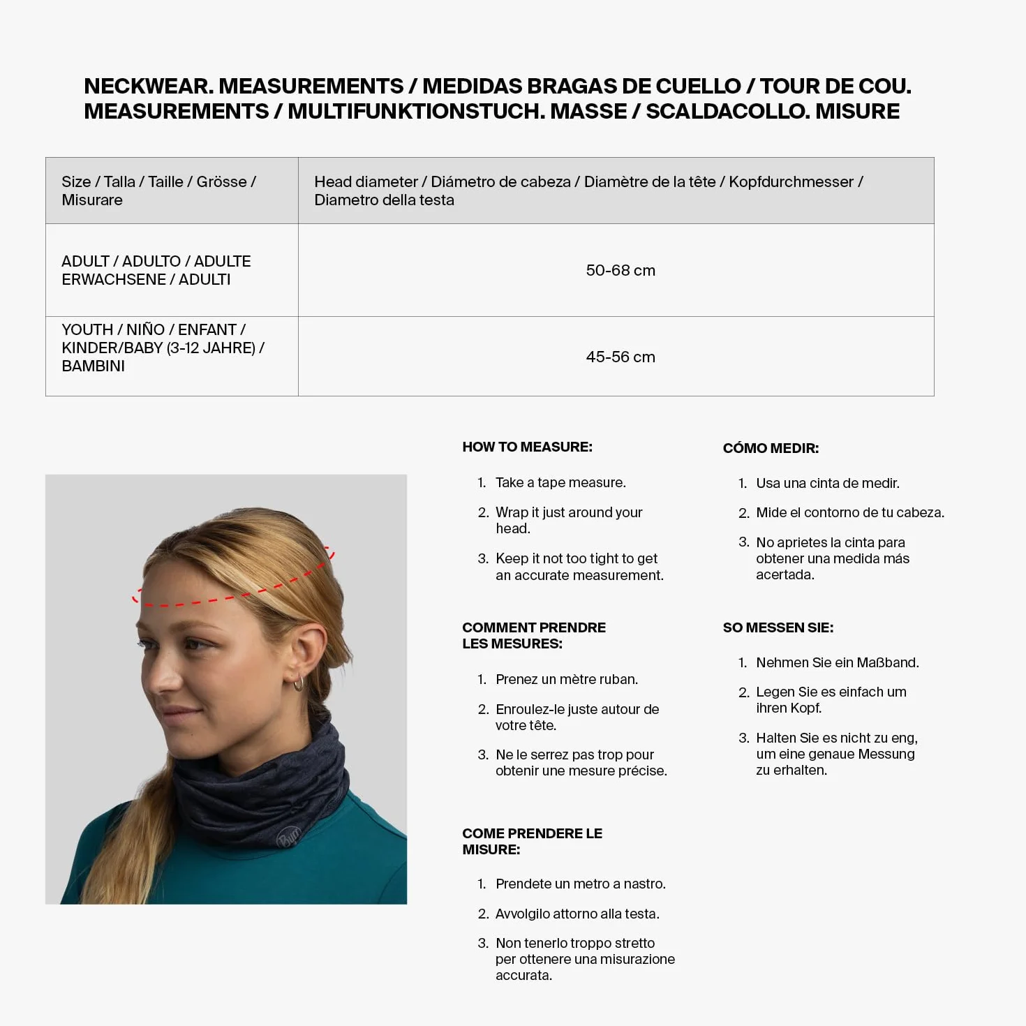 BUFF CoolNet UV® Ash Unisex rozmiar jednoczęściowy dla dorosłych, Popiół, rozmiar uniwersalny