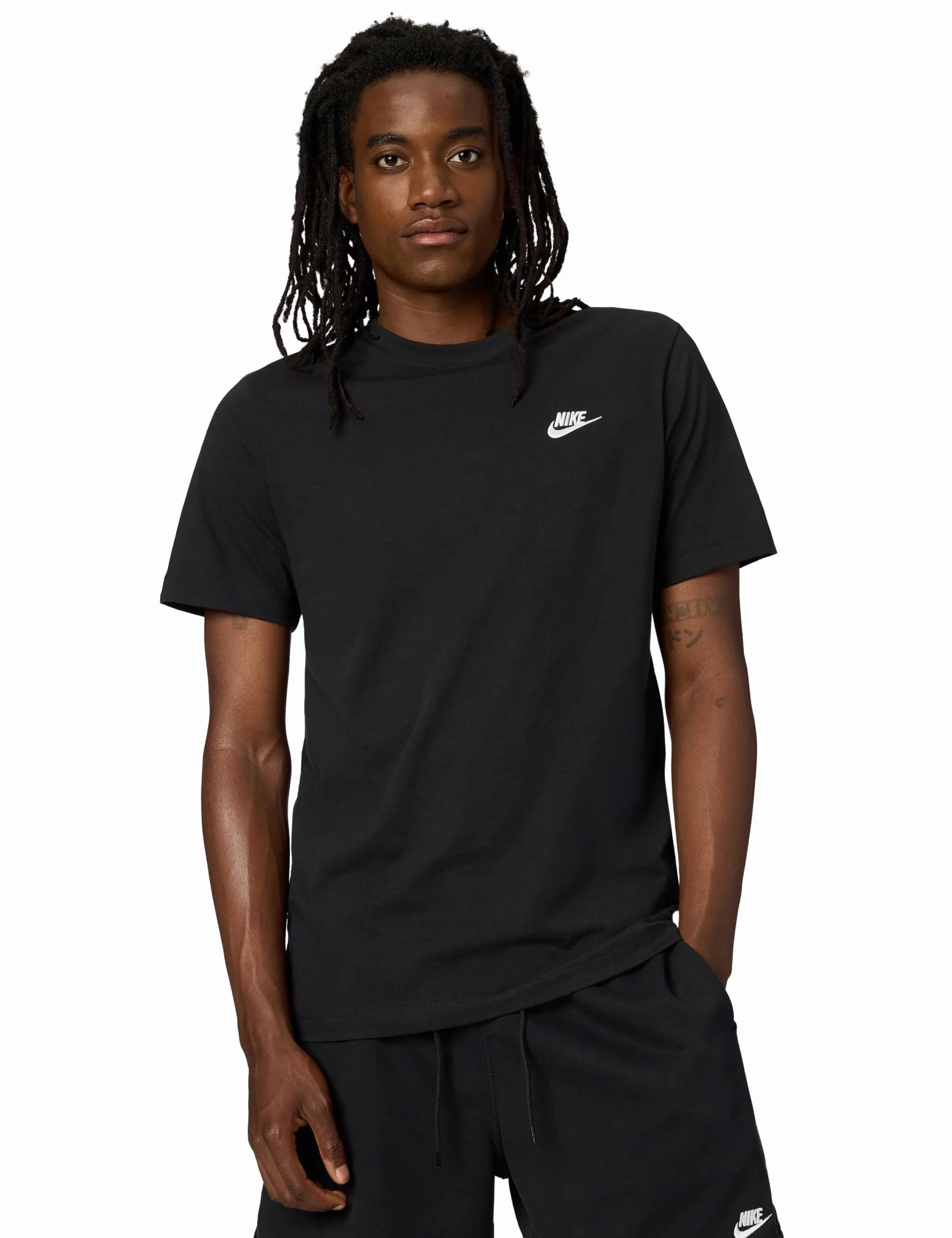 Nike Mężczyźni Sportswear Club Koszulka, Czarny/Biały, XXL