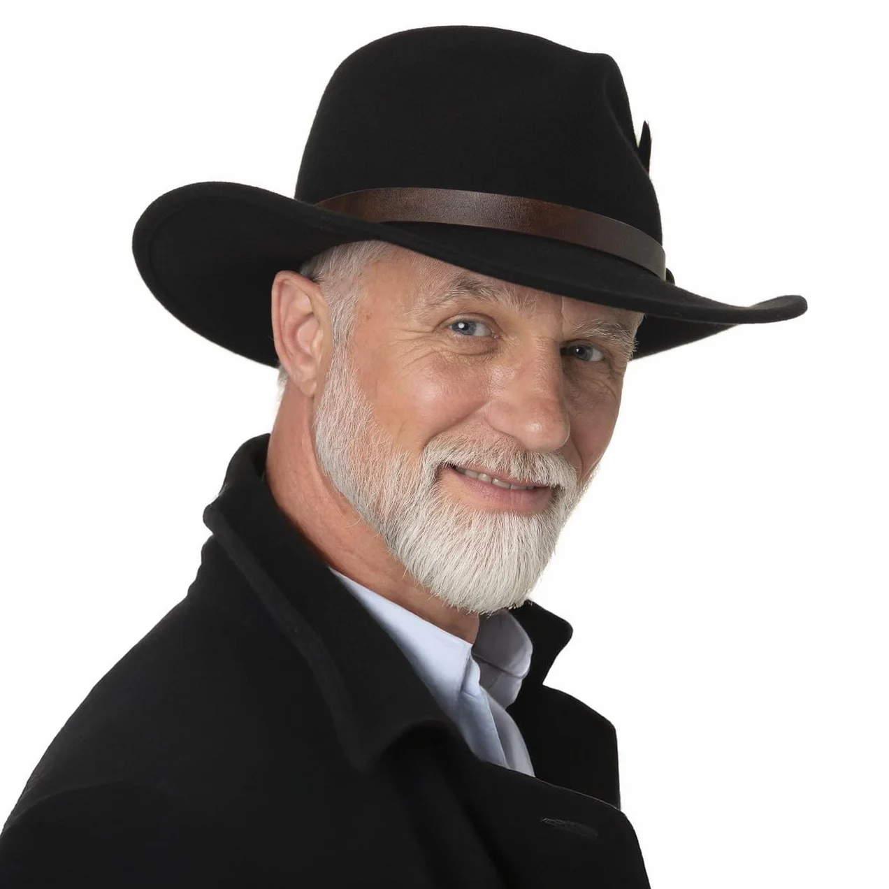 STETSON Oklahoma kapelusz kowbojski zgniatany filc welniany skorzany pasek Meski Caly rok