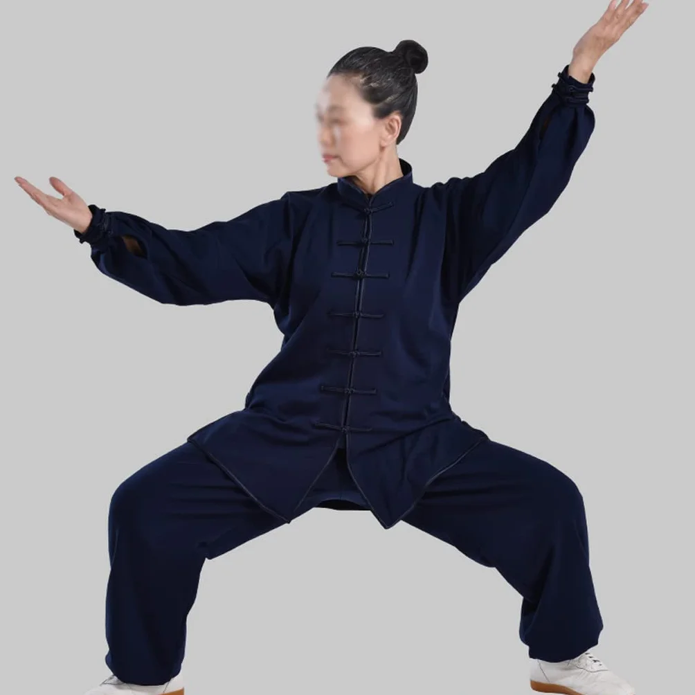 Ciepłe ubrania Tai Chi Aksamitny strój do sztuk walki Chińskie ubrania Kung Fu Garnitur Wushu Chiński mundur Wing Chun