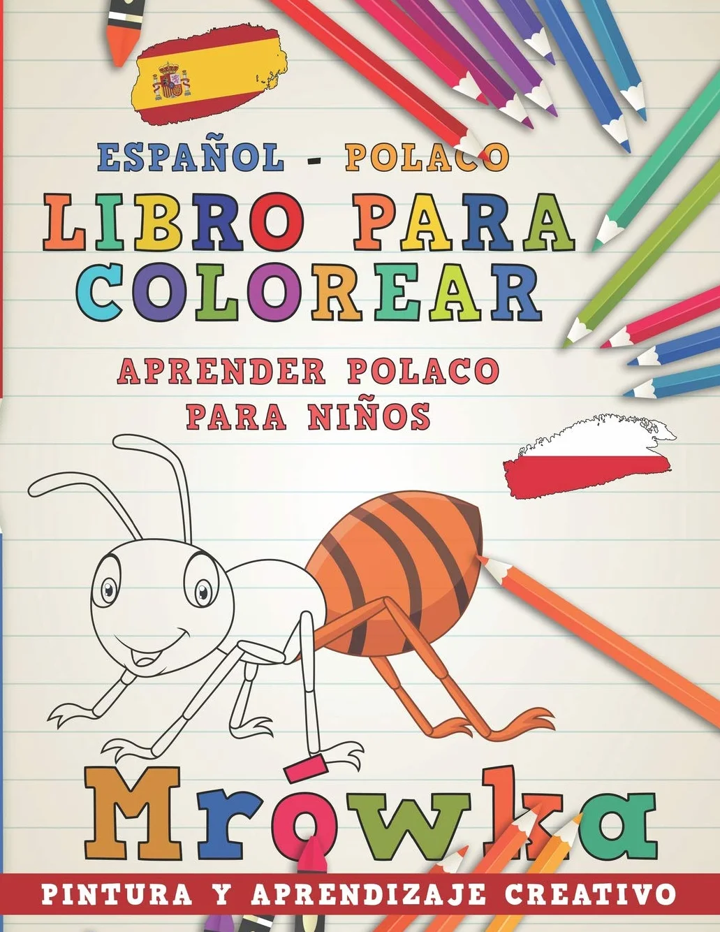 Libro para colorear Español - Polaco I Aprender polaco para niños I Pintura y aprendizaje creativo: 6