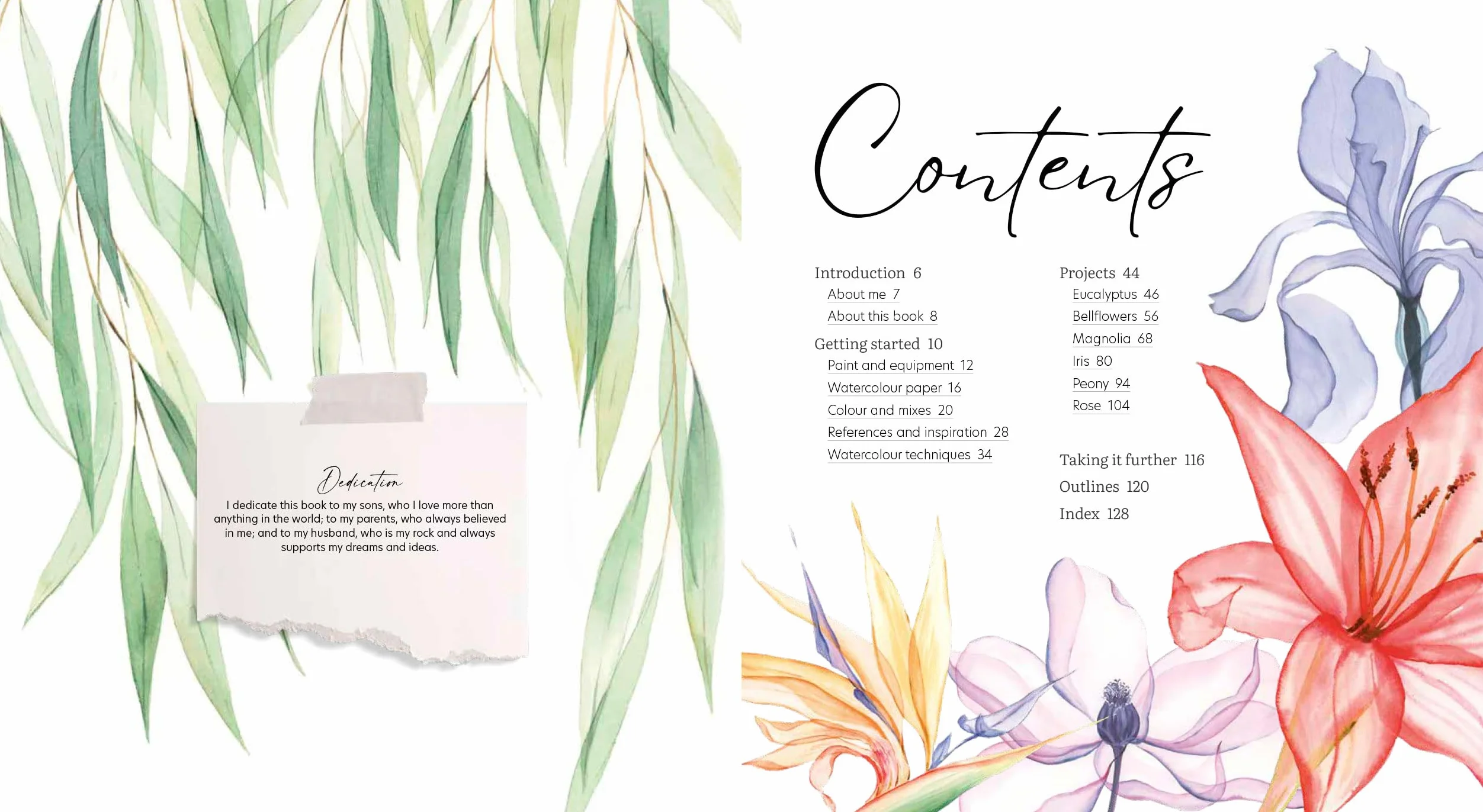 How to Paint Transparent Watercolour Flowers