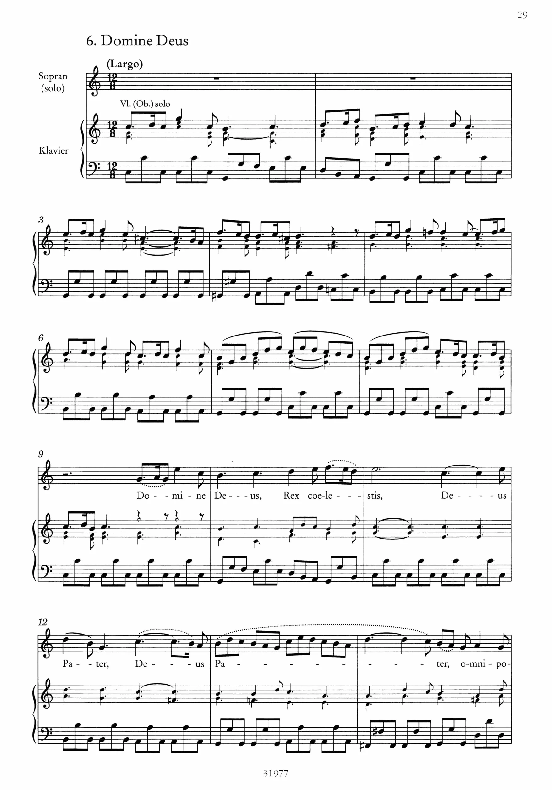 Gloria d-dur rv 589/ gloria in d major rv 589 chant: für Soli, Chor und Orchester / Klavierauszug