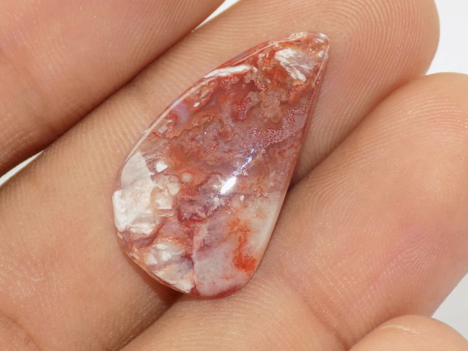 Szalony koronkowy agat kamień szlachetny, fantazyjny kształt 27 x 15 x 5 mm, 14 ct designerski koronkowy agat graficzny kamień, 27x15x5mm, kamień szlachetny, szalony agat koronka