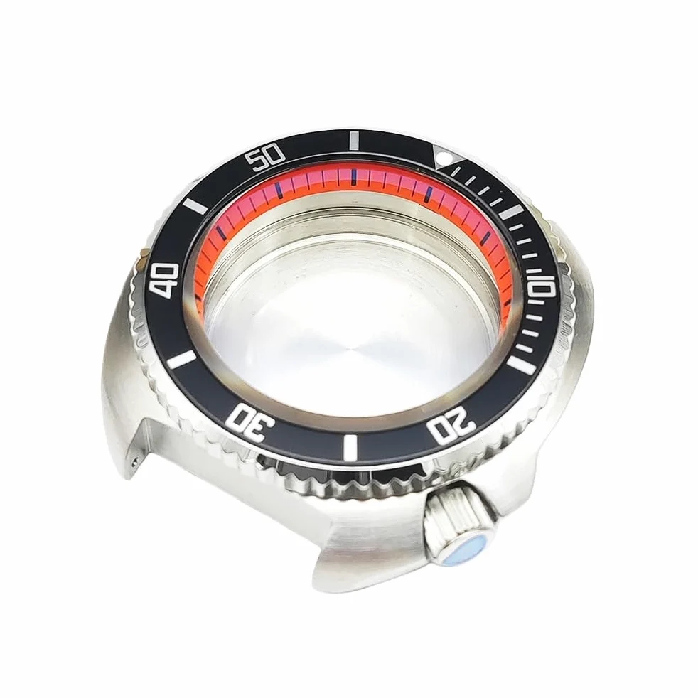 43,5mm Poduszka Koperta Zegarka Kit, 4.2 Korona Pasuje dla NH35 NH36 Mechanizm, Zamiennik Zegarek Modyfikacja Części dla Seiko Prospex Turtle