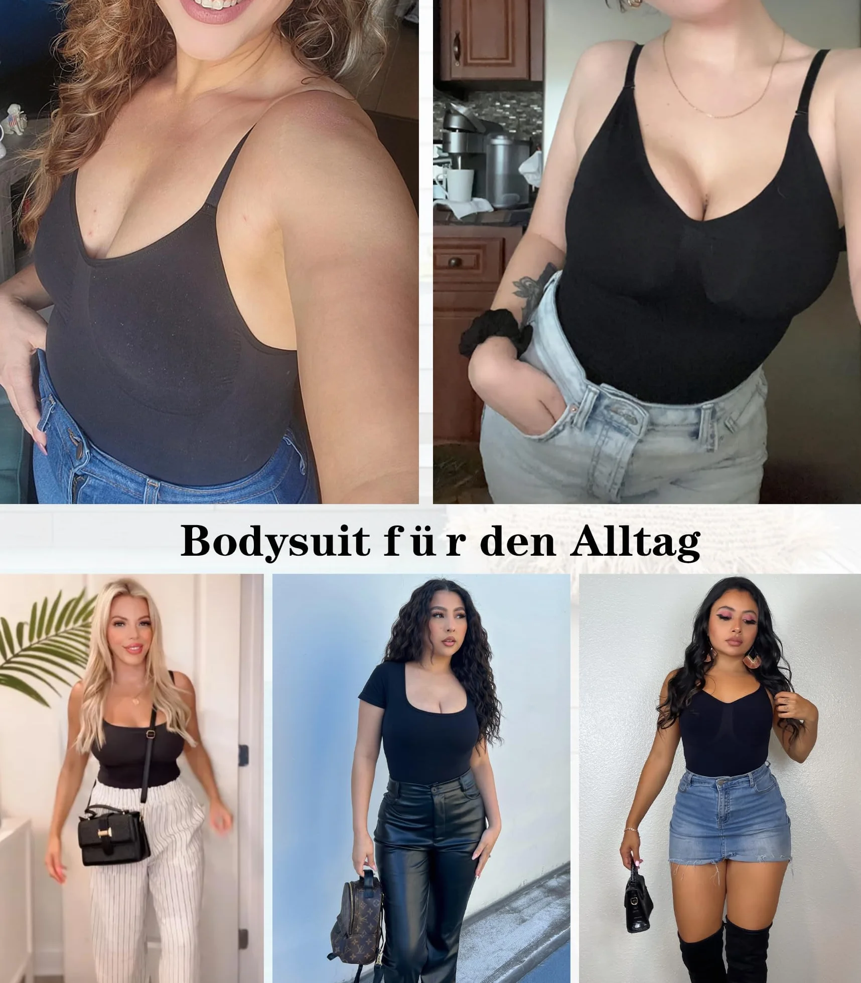 Breampot Damska bielizna modelująca body kontrola brzucha bezszwowe rzeźbienie regulowane paski modelujące sylwetkę