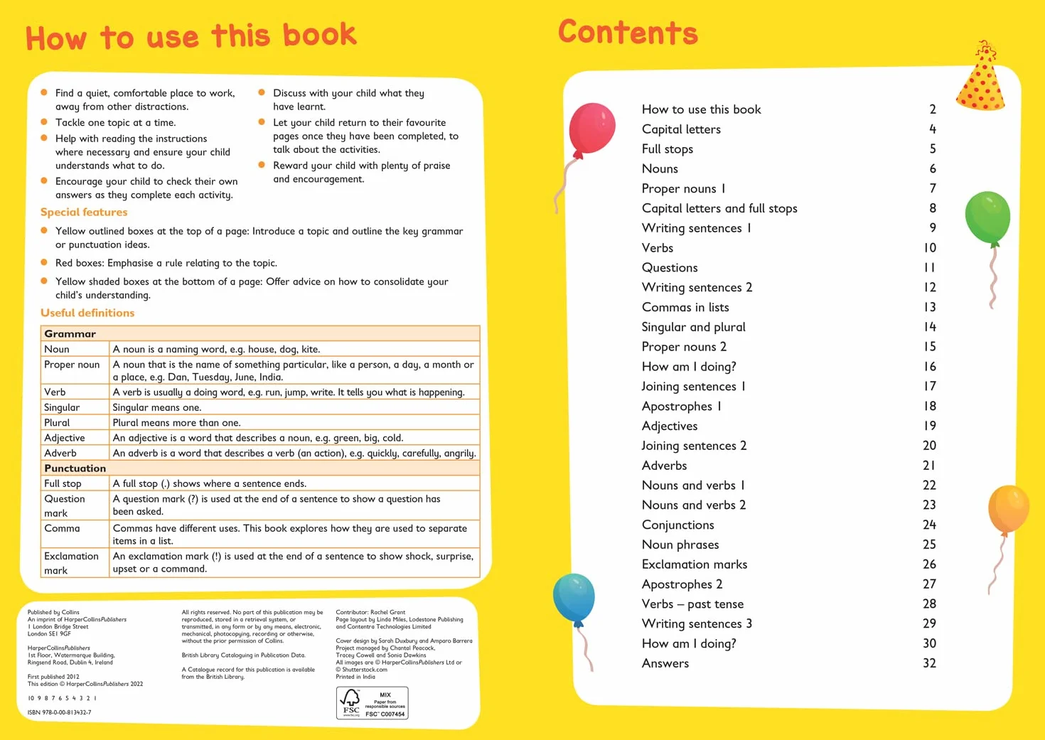 Grammar and Punctuation Ages 5-7: Ideal for home learning