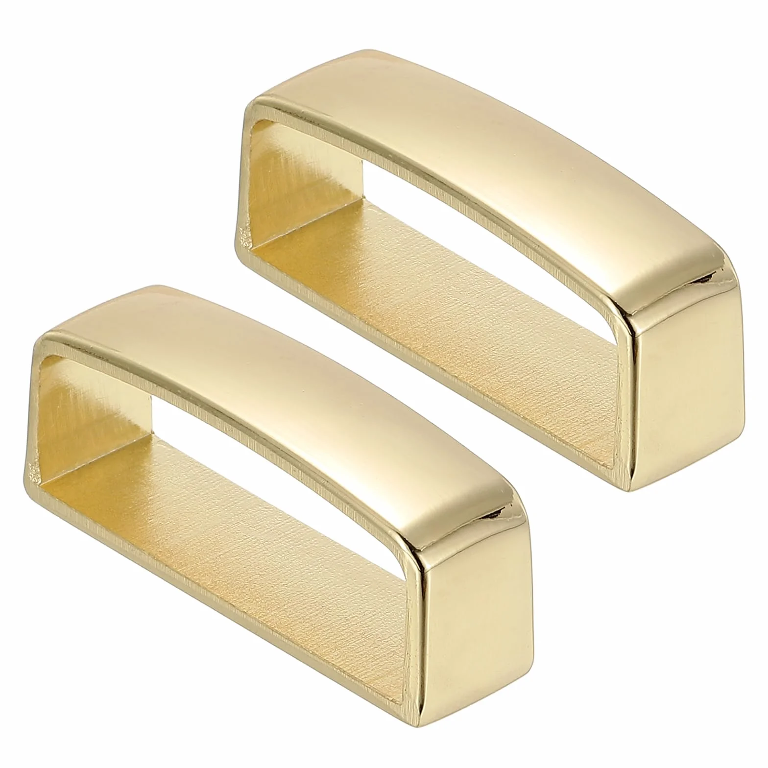 PATIKIL 1 3/8 cala 36 mm szlufka na pasek, 2 sztuki ze stopu pasek pierścień męska klamra do samodzielnego mocowania paska rzemieślniczego, złoty odcień, Czarny, 40mm x 14mm