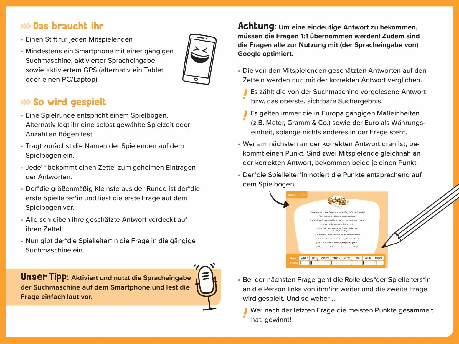 Schätz mal! Kids Edition: Das Quiz mit Lach- und Staungarantie I Ab 8 Jahre I 2-8 Spieler I Spiele-Block