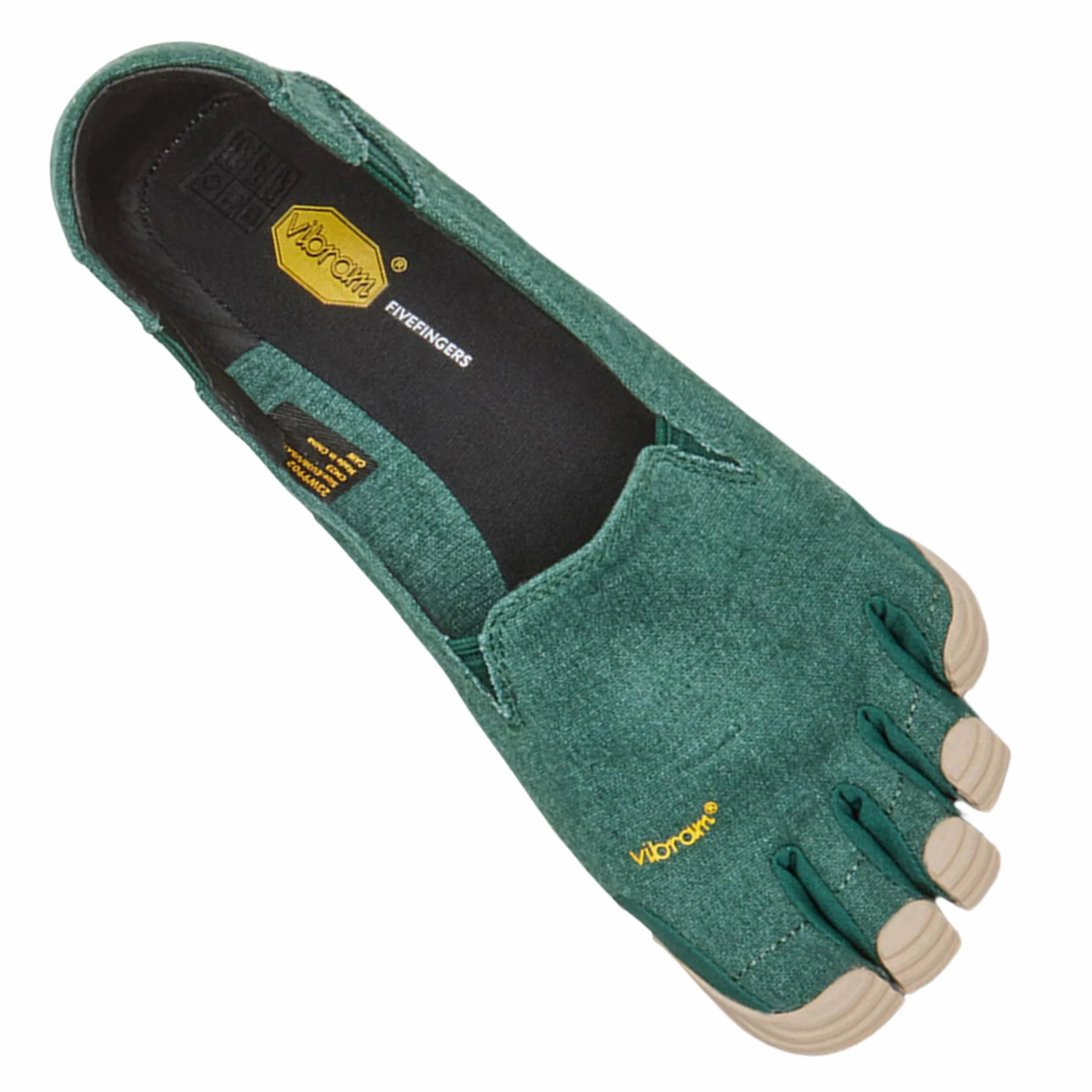 Vibram Mężczyźni Vibram Fivefingers Cvt Lb Green BeigeMokasyn płaski