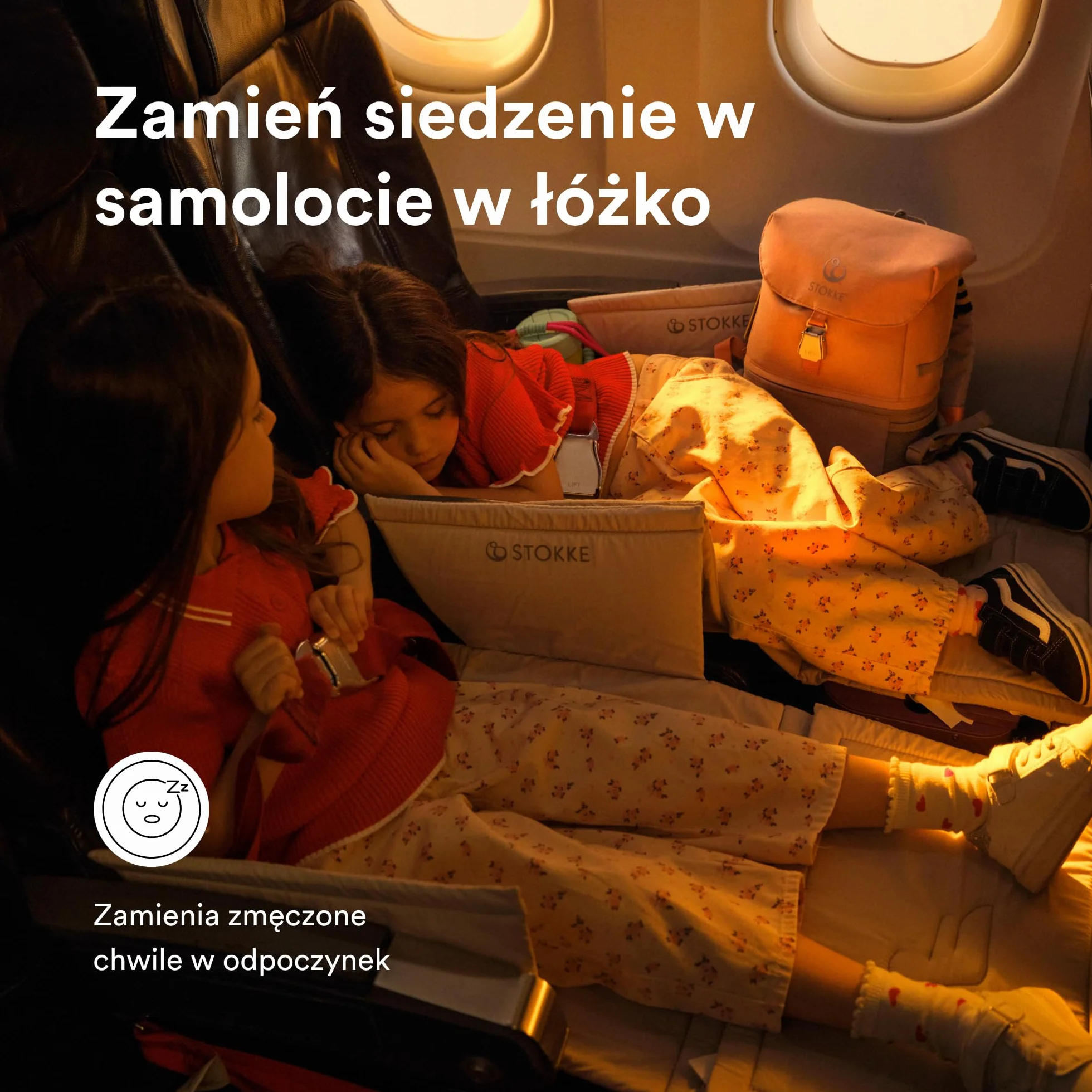 Stokke JetKids Zestaw podróżny, Arctic Blue - Zawiera jeżdżącą walizkę BedBox i plecak - Idealny dla dzieci w dieku 2-7 lat (do 35 kg)
