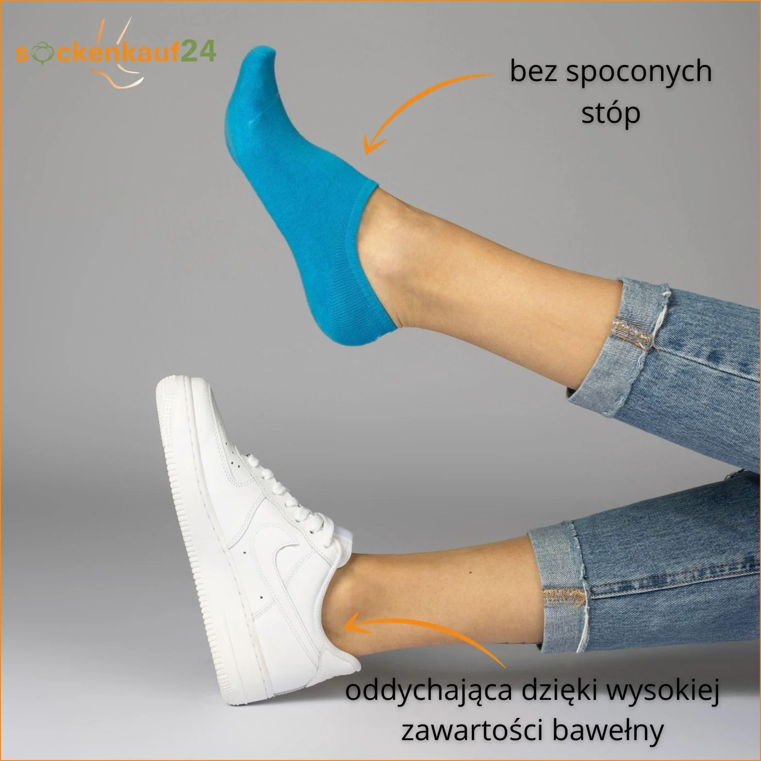 10 Par Skarpety do Sneakersów Męskie & Damskie Skarpetki Stopki Bawełna Czarny Biały Szary 16805