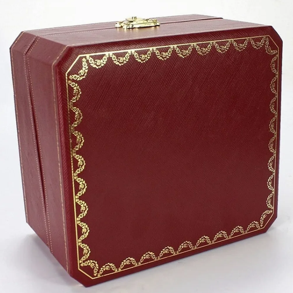 Nowoczesna Biżuteria Pudełko Elegancki Zegarek Biżuteria Pudełko Wyświetlacz Wyświetlacz Biżuteria Zegarek Biżuteria Storage Box Najlepszy prezent dla mężczyzn i kobiet Klasyczna retro elegancja Ozdob