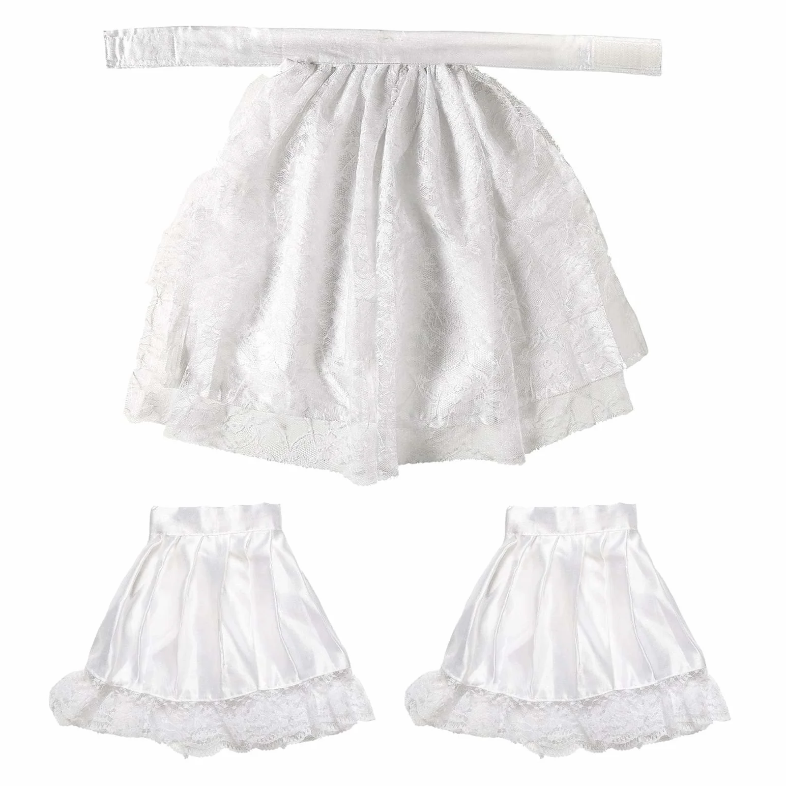 W WIDMANN MILANO Party Fashion - 67651 - Jabot z 2 mankietami, biały, wampir, szlachcic, dodatki do kostiumów przebierańców, karnawałowe