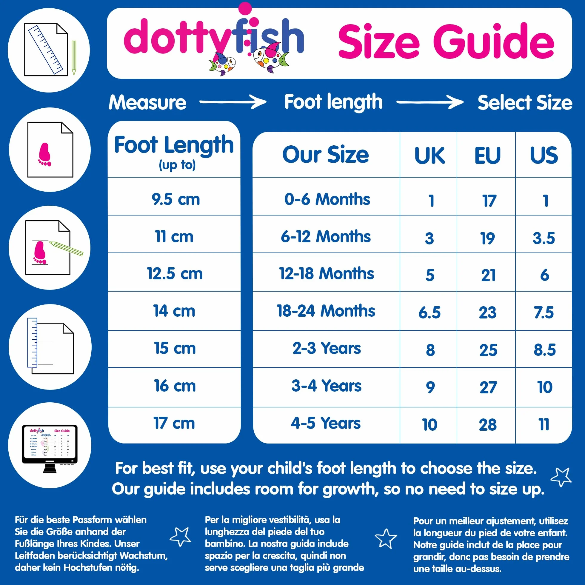 Dotty Fish Niemowlęta - dziewczynki Miękkie skórzane buty dziecięce ze zwierzęcymi wzoramiButy do pierwszych kroków