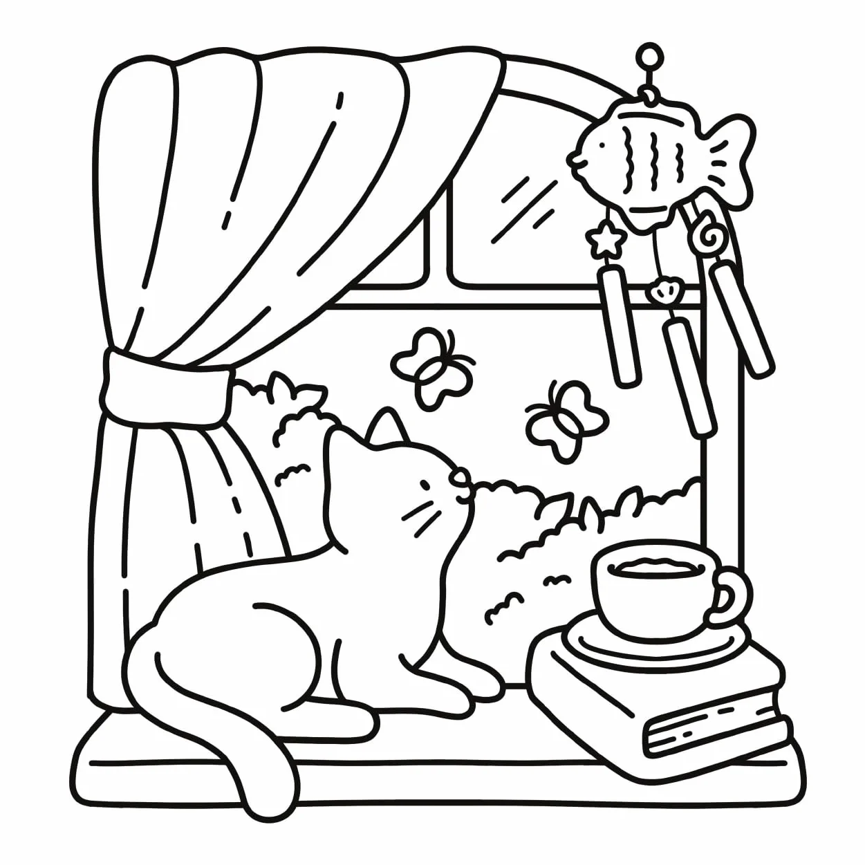 Cat Moments: Meow Life Coloring Book