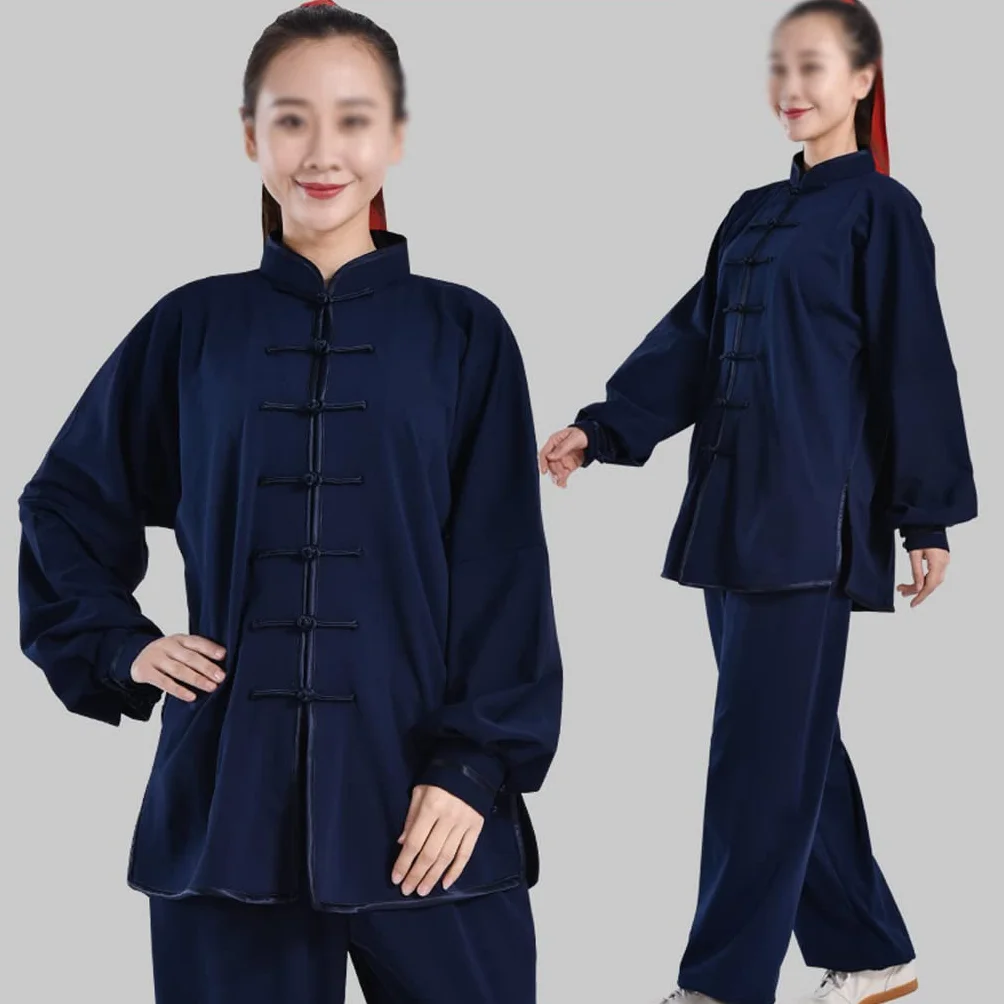 Ciepłe ubrania Tai Chi Aksamitny strój do sztuk walki Chińskie ubrania Kung Fu Garnitur Wushu Chiński mundur Wing Chun