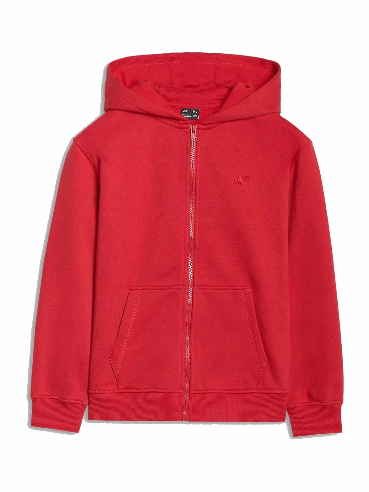 4F Bluza dresowa rozpinana z kapturem chłopięca