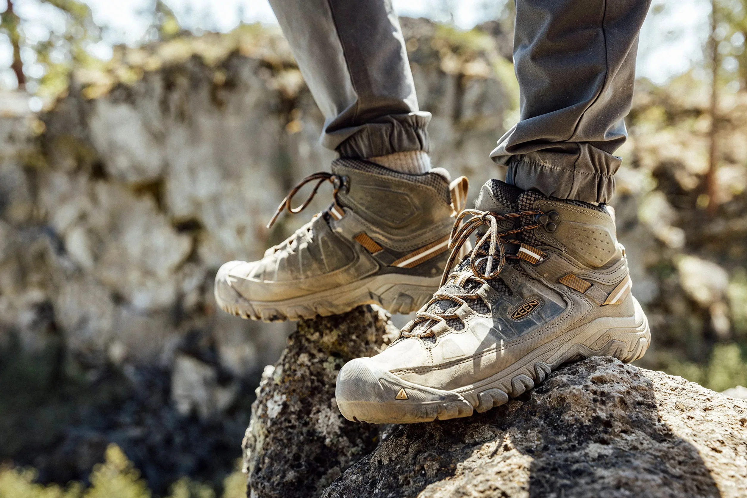 Keen Męskie buty trekkingowe Targhee Iii Mid Wp, brązowe, wielokolorowa, 42 EU