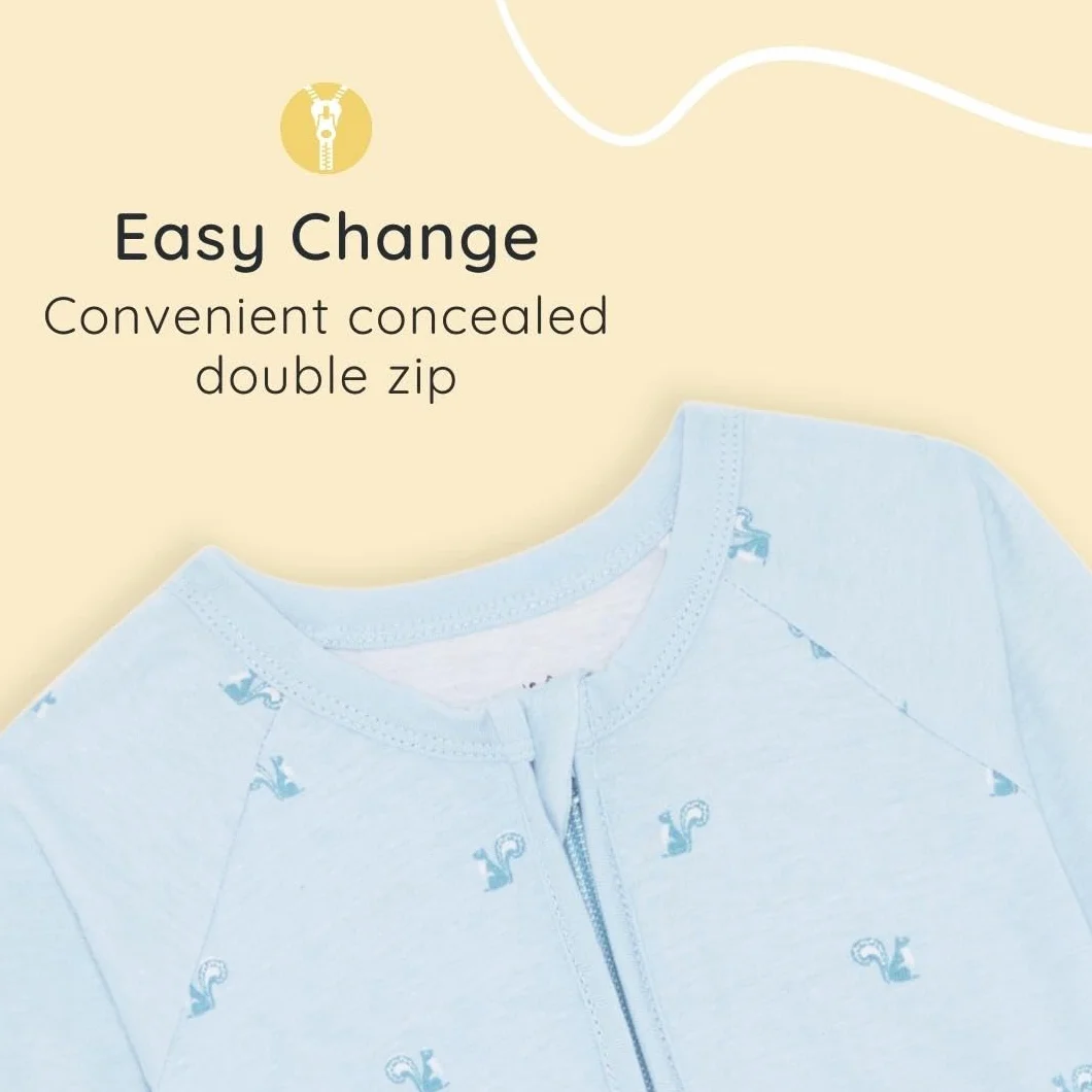 Bramble & Bear (2 szt. w opakowaniu unisex śpioszki dla niemowląt, Czerwony i turkusowy, 9-12 miesięcy