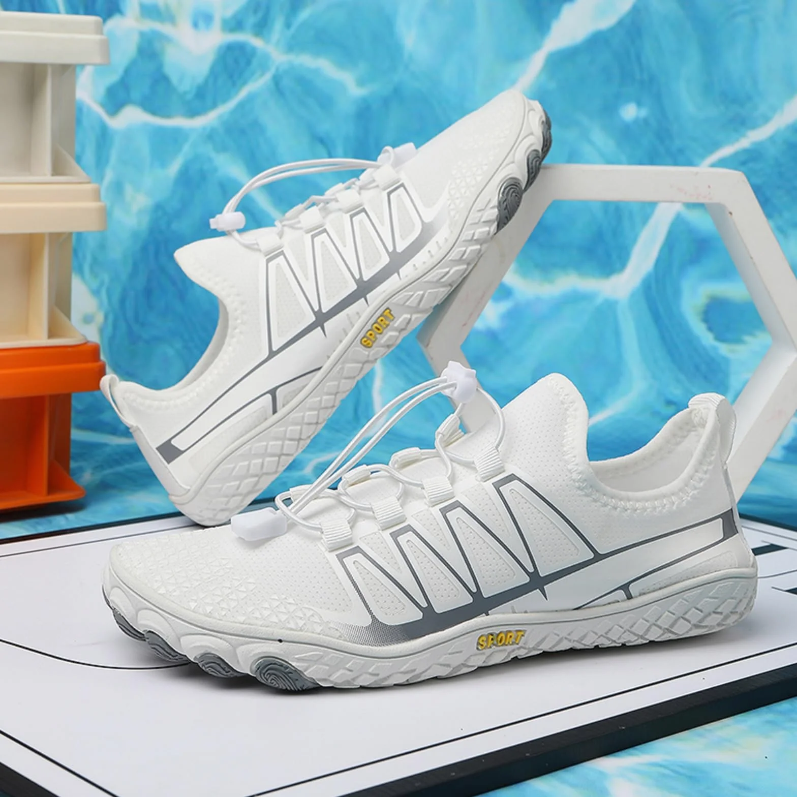 AONEGOLD Buty kąpielowe, dla kobiet i mężczyzn, buty do wody, buty na lato, oddychające, plażowe, do pływania, surfowania, fitnessu, szybkoschnące