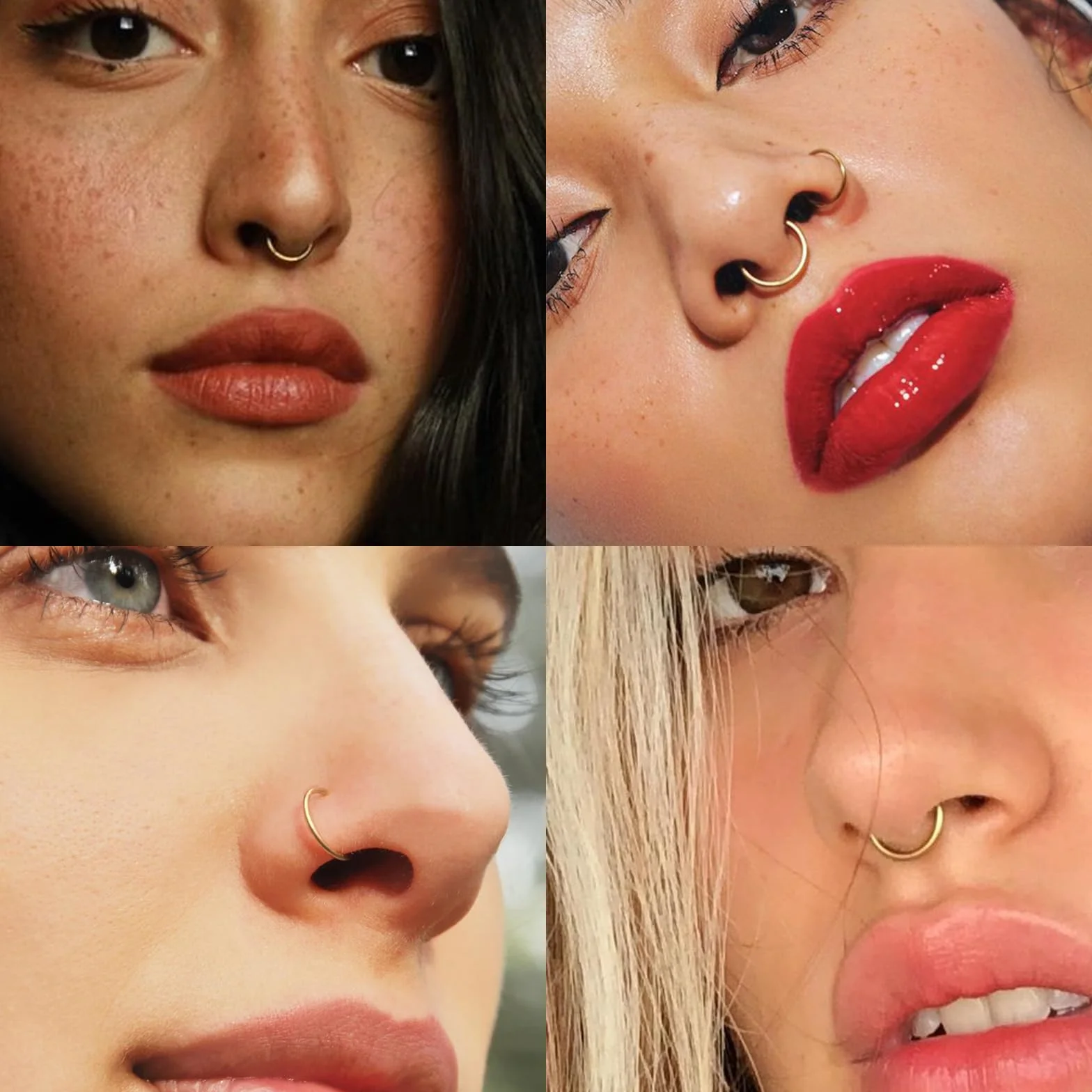 Kolczyk do nosa, złoty, srebrny, cienki kolczyk do nosa, tytanowy, dla kobiet i mężczyzn, 20 g, 18 g, 16 g, tragus, piercing do nosa, 6 mm/7 mm/8 mm/9 mm/10 mm