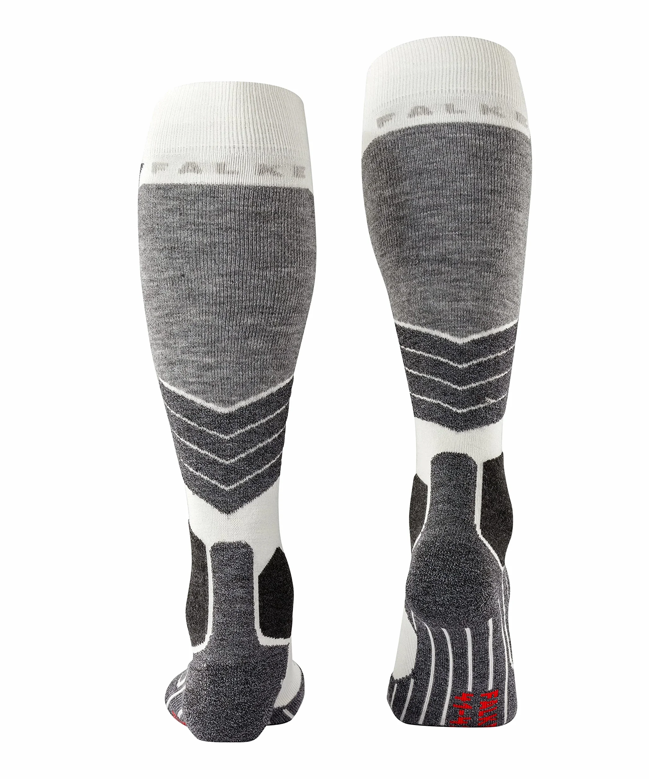 FALKE Kobiety Skarpety narciarskie SK2 Intermediate W Kh Wełna ciepłe grube 1 Para, Biały Off-White 2040, 39-40