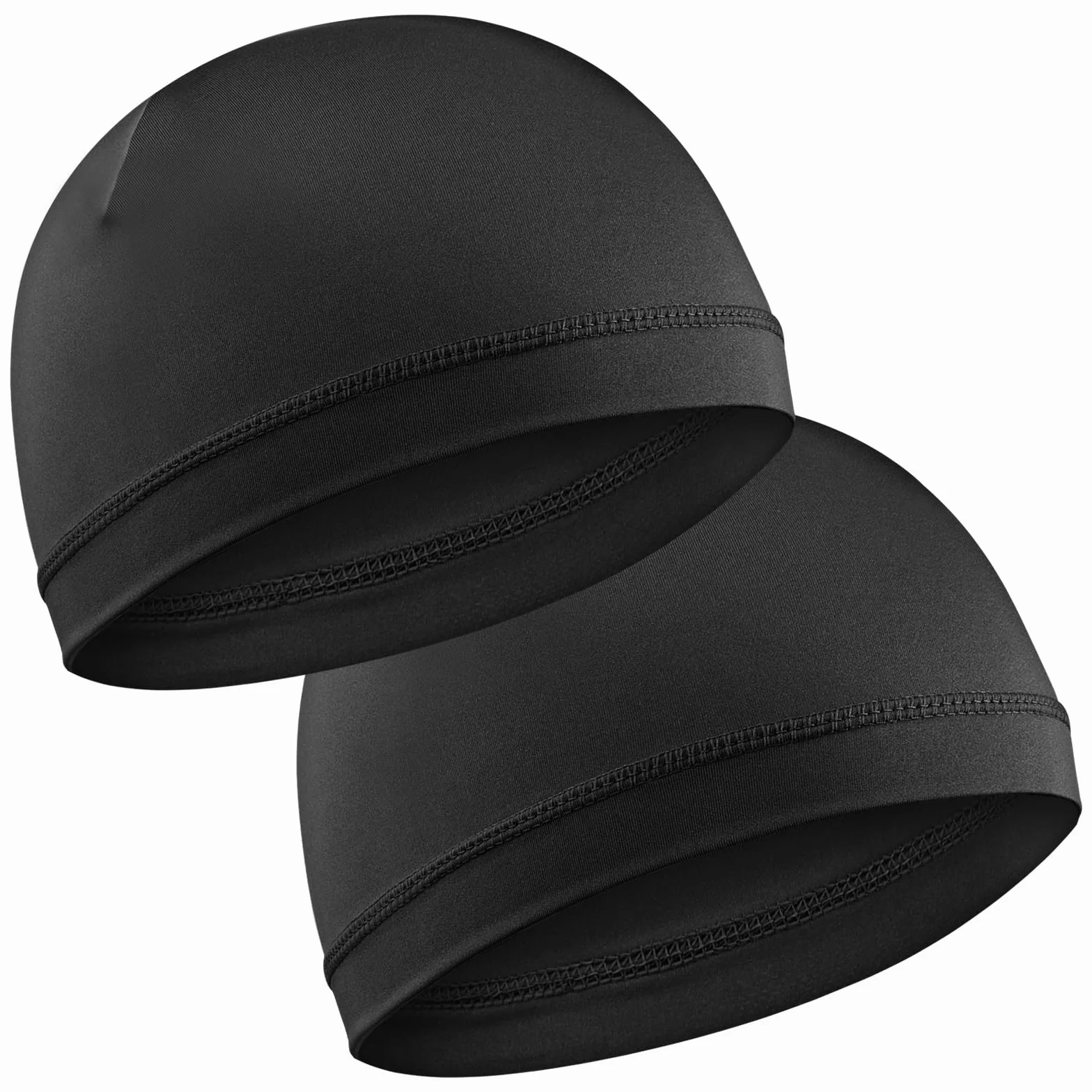 2 szt. Jedwabna czapka z falami dla mężczyzn, jedwabista elastyczna opaska, durags, unisex, dorośli, kobiety, satynowy jedwabny czepek do spania, miękki, oddychający, satynowy durag, dopasowany do