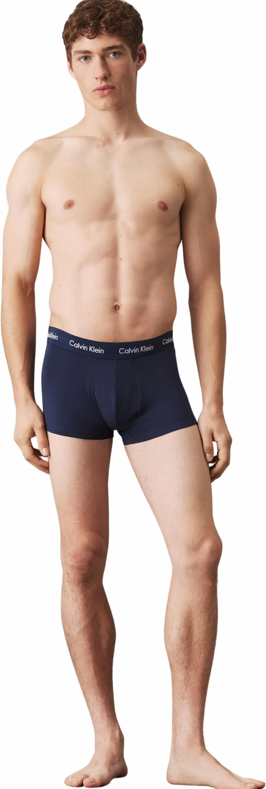 Calvin Klein Kufry męski Cotton Stretch Multipack Low Rise Trunks (3 w zestawie)