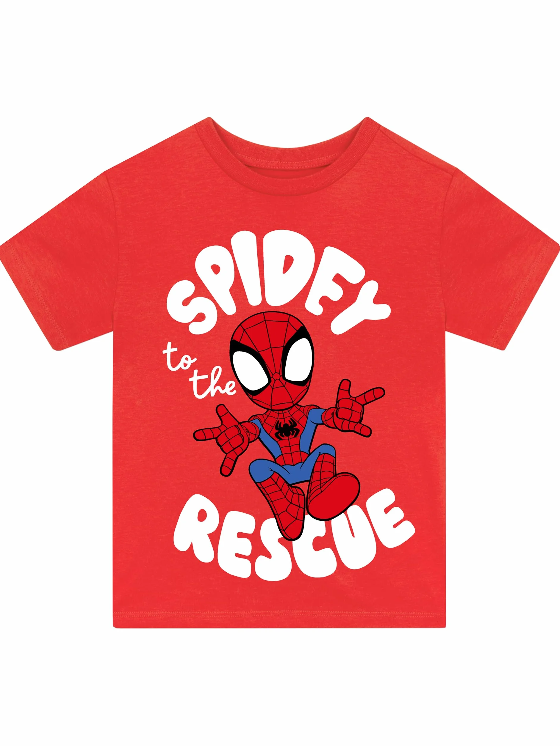 Koszulka Marvel Spiderman | T-shirt Chłopięcy Spidey And His Amazing Friends | Koszulki Chłopięce Spidey | Czerwony 128